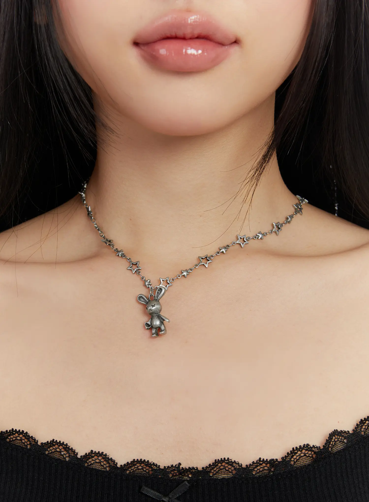 Bunny Pendant Necklace IN514