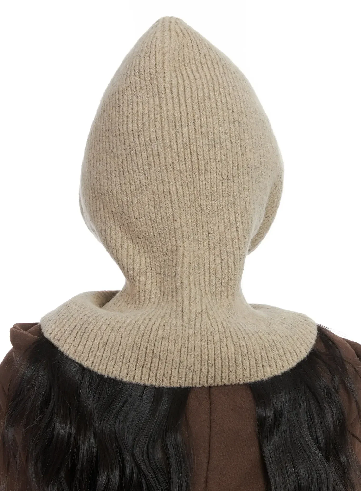 Buttoned Knit Hood Hat IN528 - Image 12