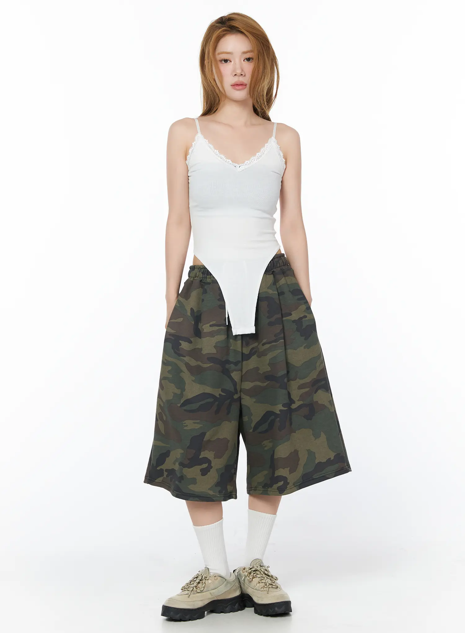 Camouflage Patterned Bermuda Shorts CY508 - Image 5