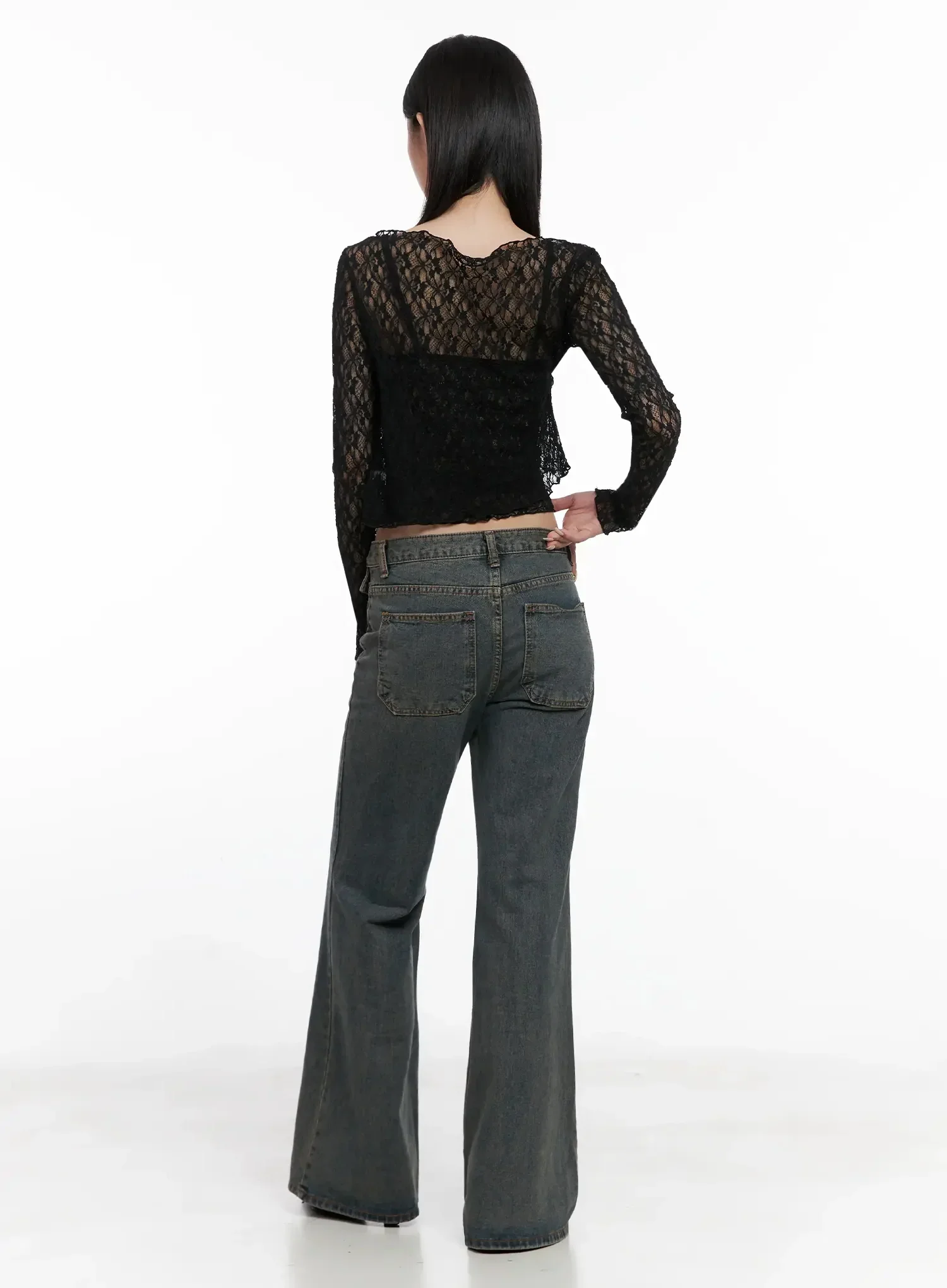 Cardigan with Lace Straps IS508 - Image 9