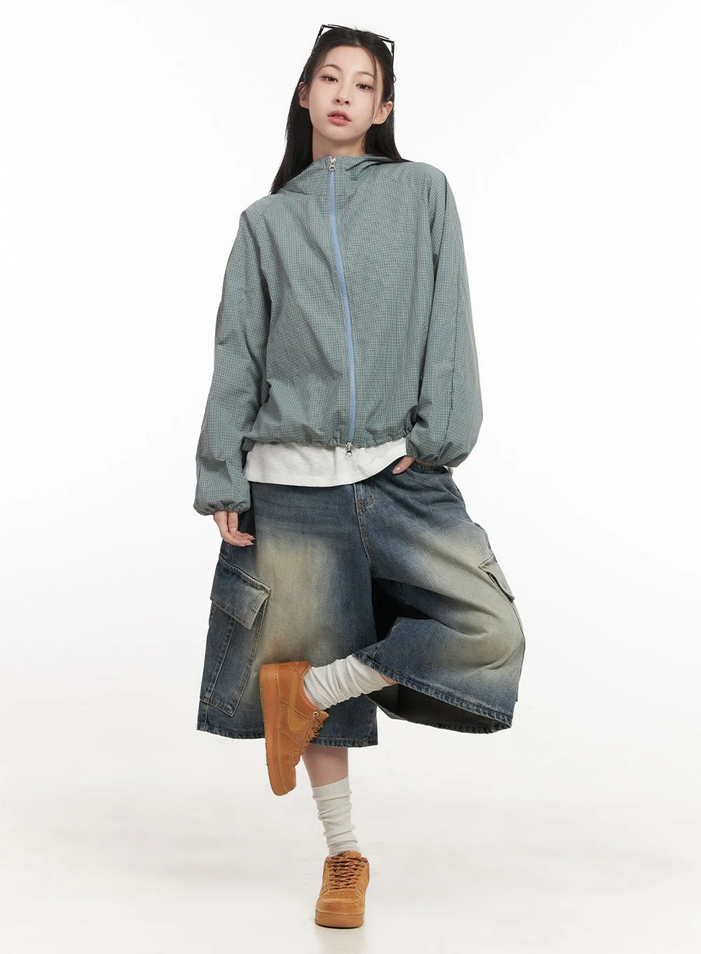 Cargo Bermuda Denim Shorts CF514 - Image 2
