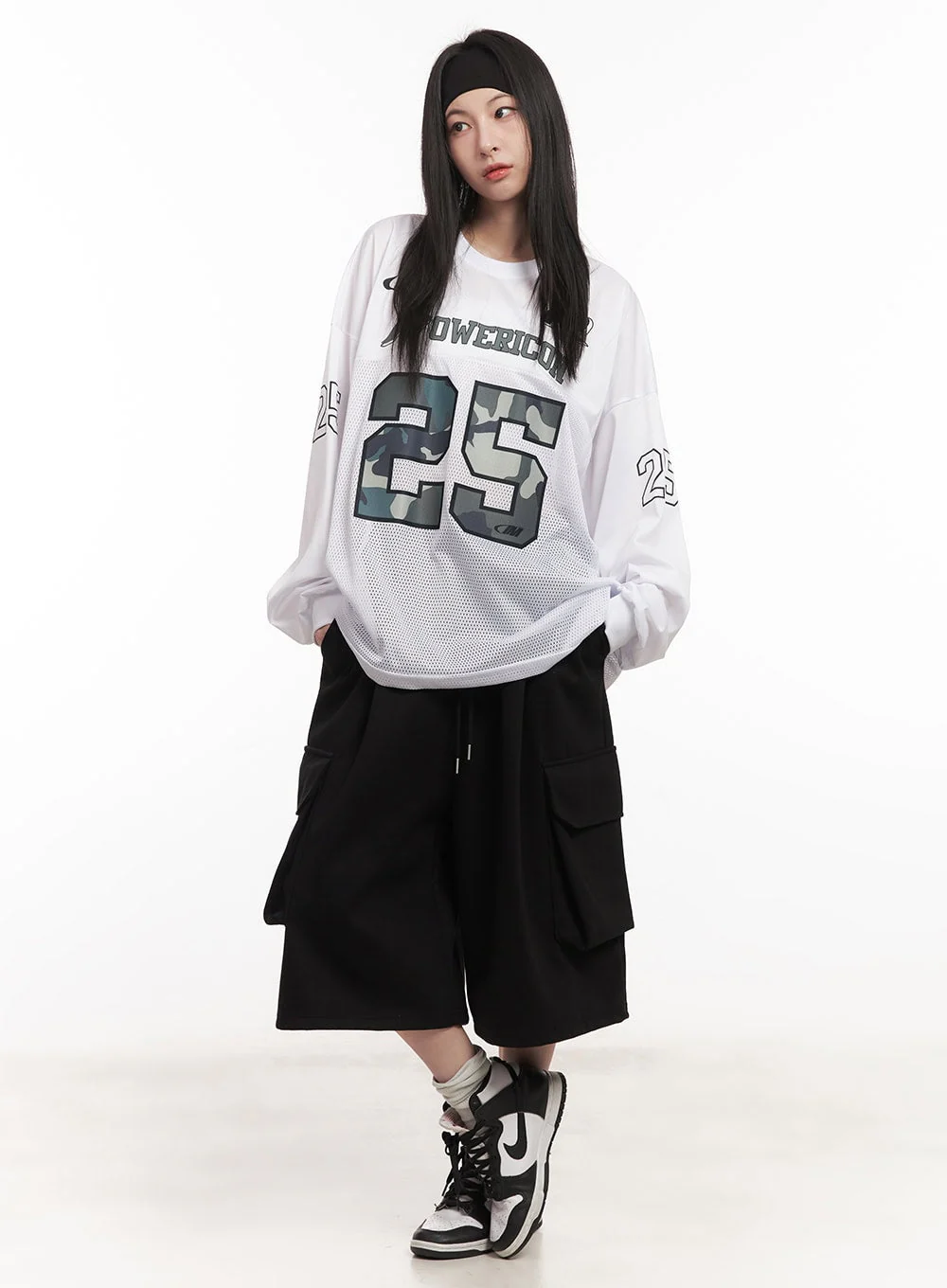 Cargo Oversized Bermuda Sweatshorts CM518 - Image 5