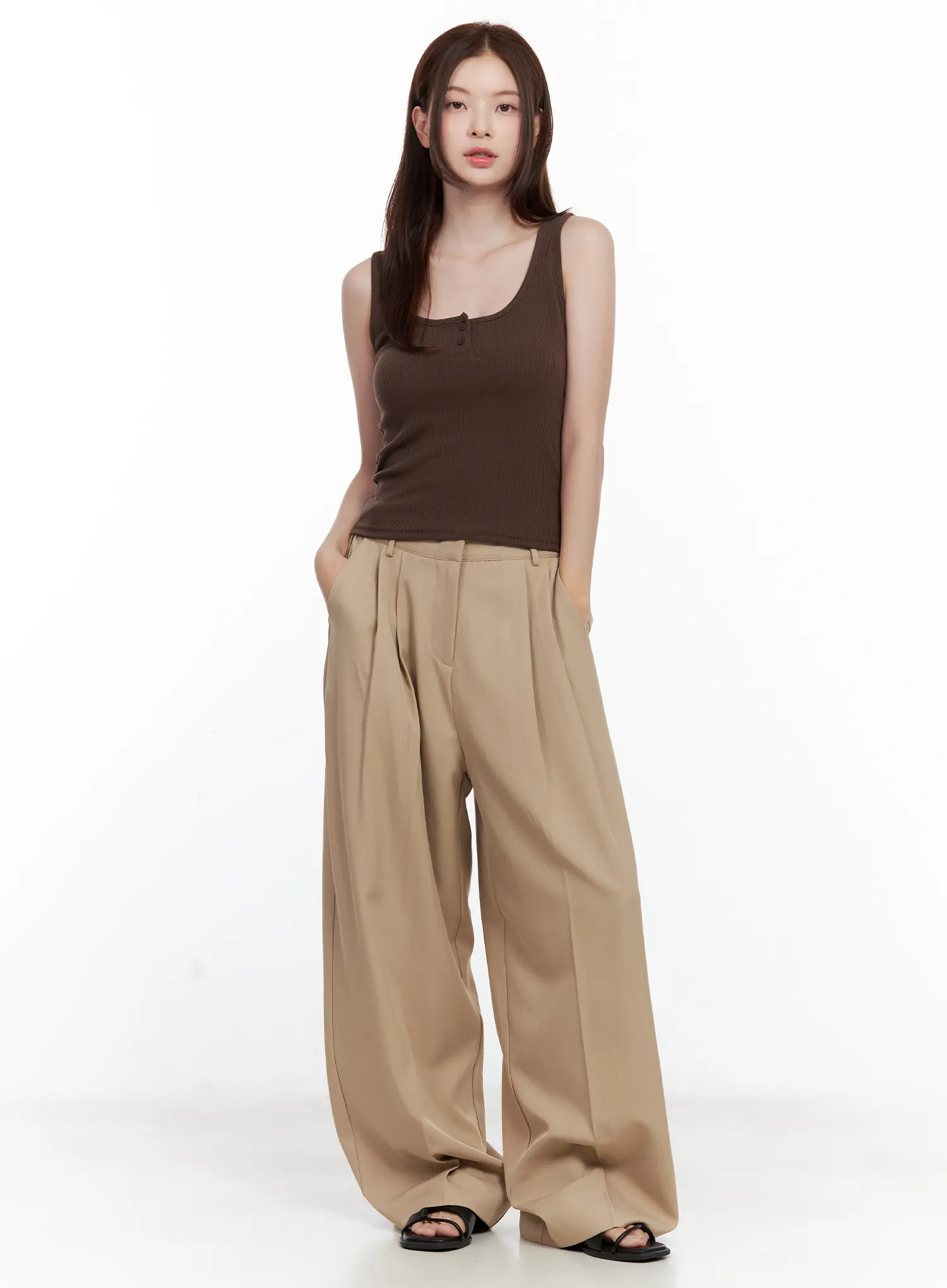 Casual Button Tank CL502 - Image 3