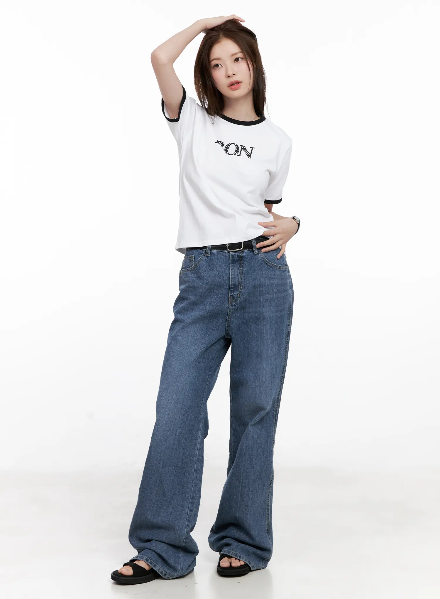 Casual Contrast Graphic Tee CL524 - Image 5