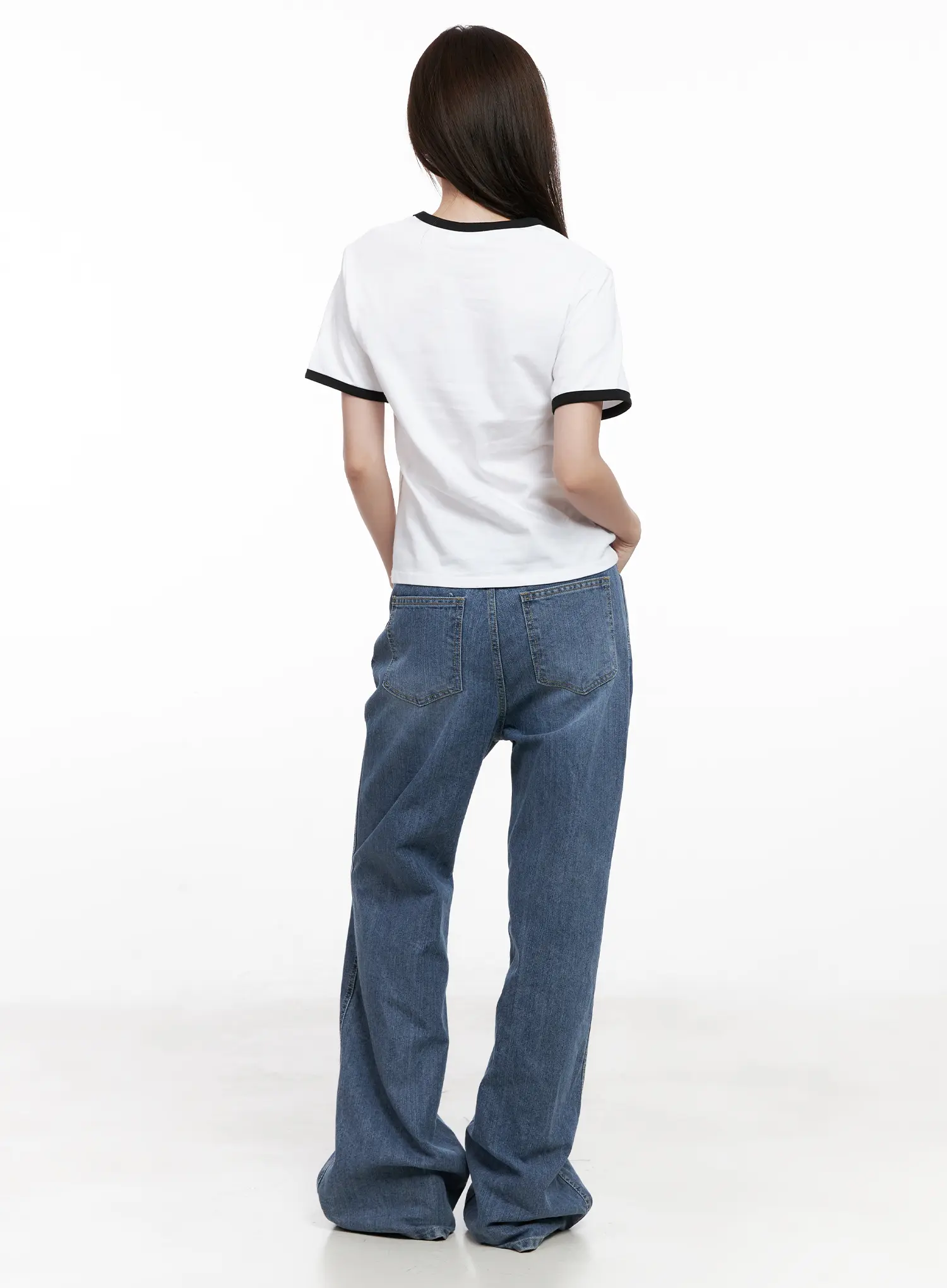 Casual Contrast Graphic Tee CL524 - Image 9