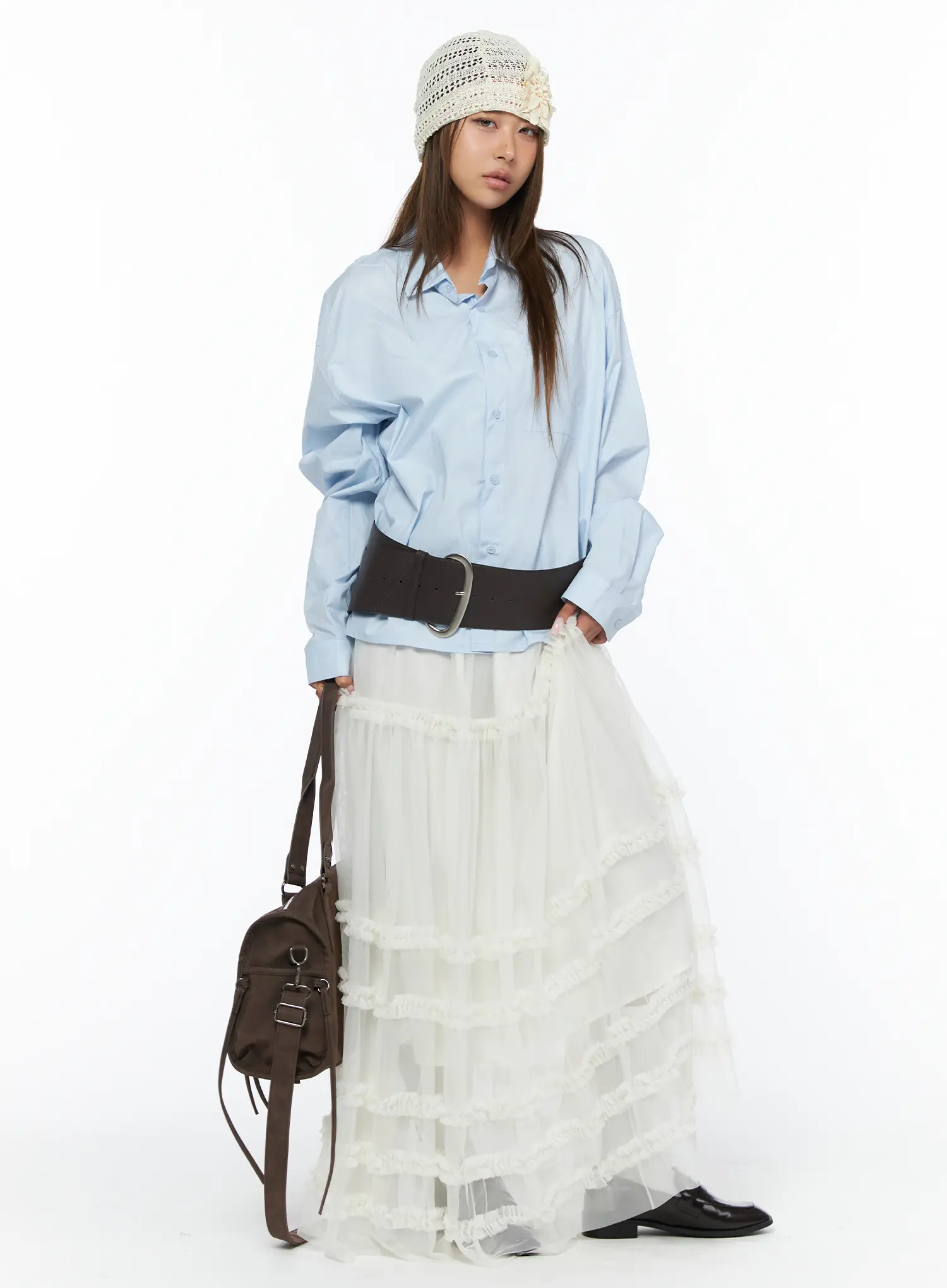 Casual Loose Fit Button-Up Shirt CA516 - Image 8