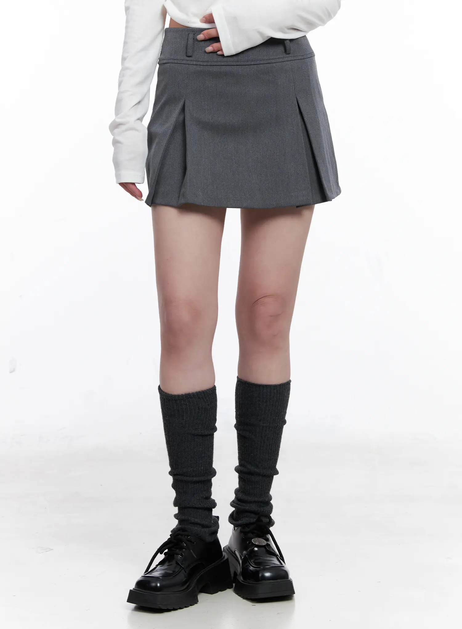 Casual Pleated Mini Skirt CS529