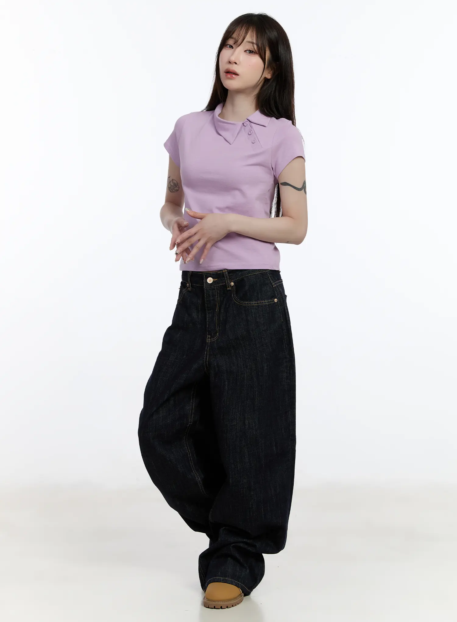 Cece No-Fade Wide-Leg Jeans CA501 - Image 3