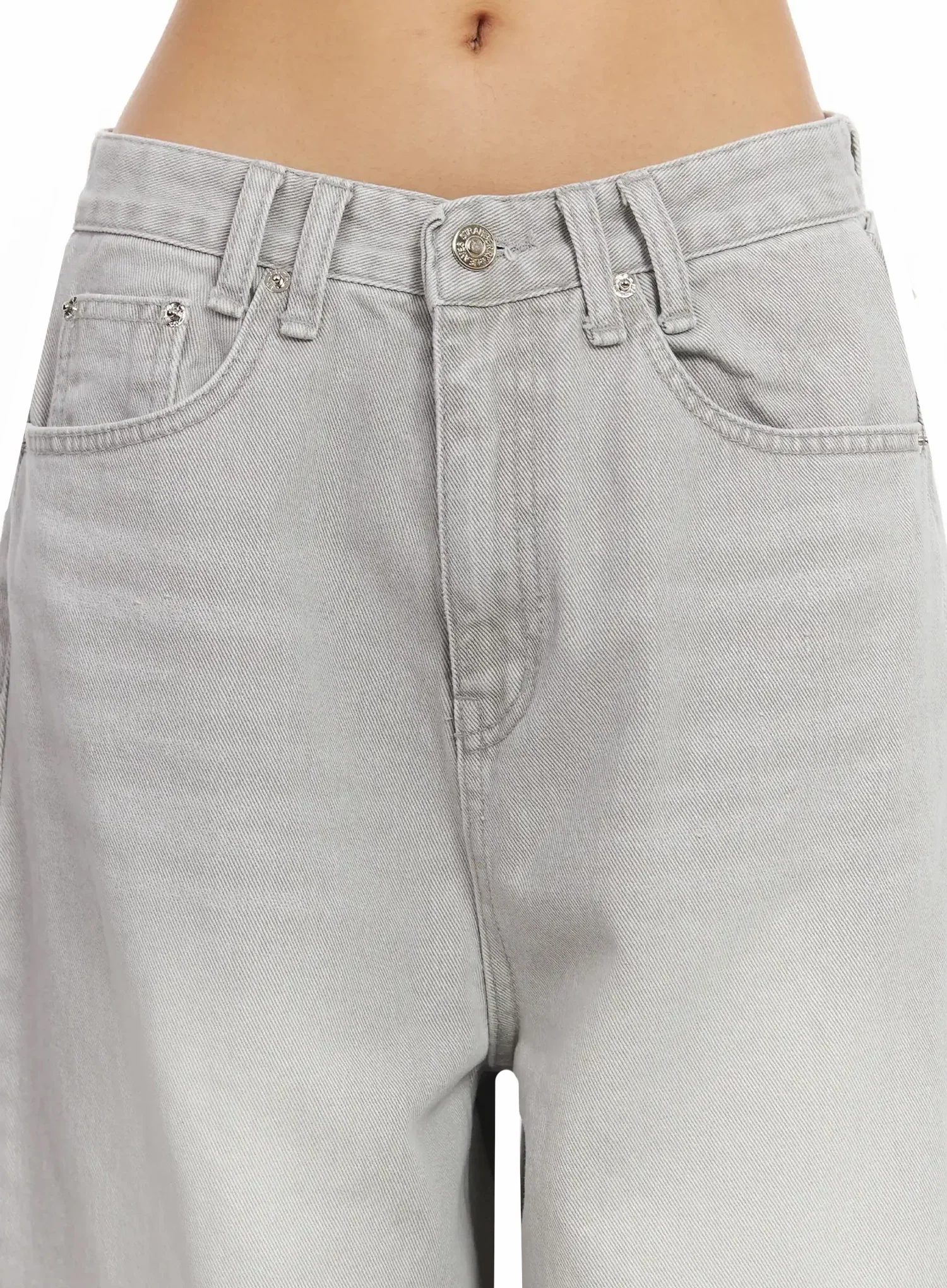 Cece Stone Washed Wide Leg Jeans IA508 - Image 5