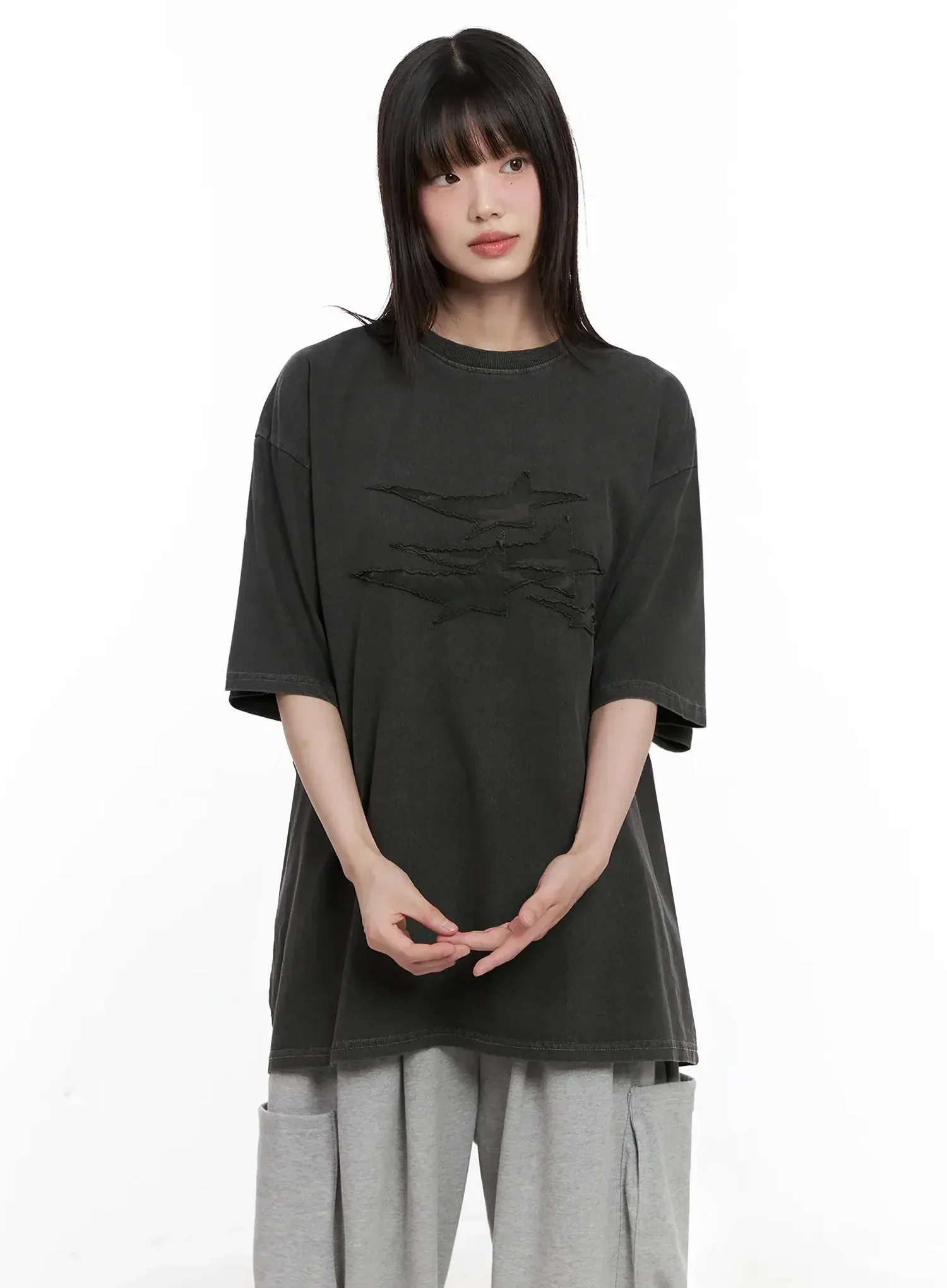 Charcoal Graphic T-Shirt IL531 - Image 7