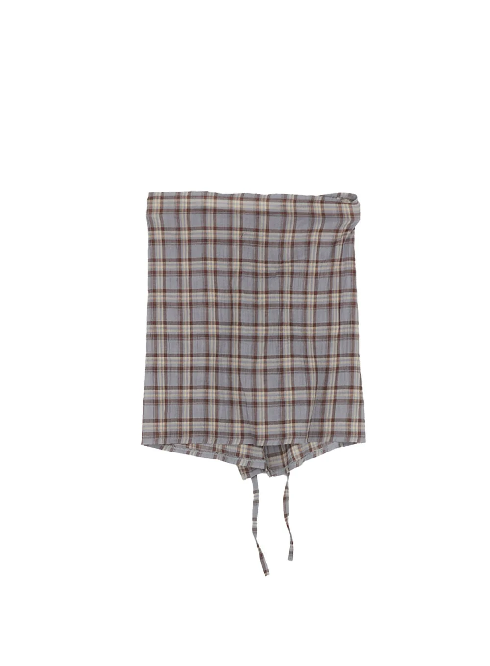 Checkered Wrap Midi Skirt CY530 - Image 9