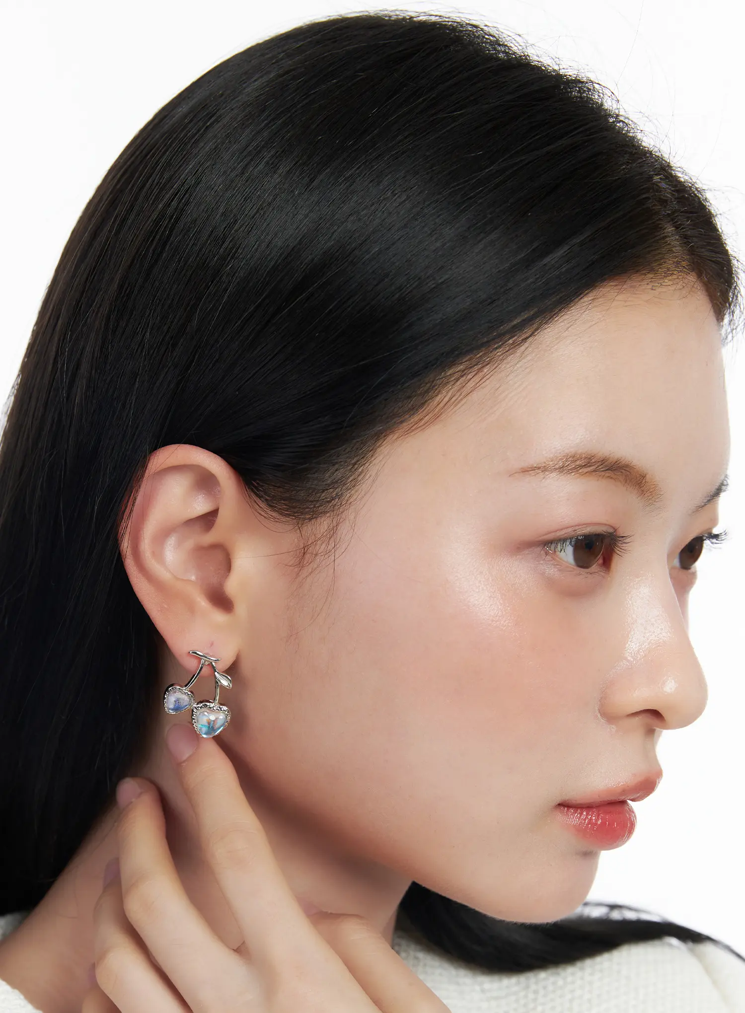 Cherry Drop Earrings CJ523 - Image 2