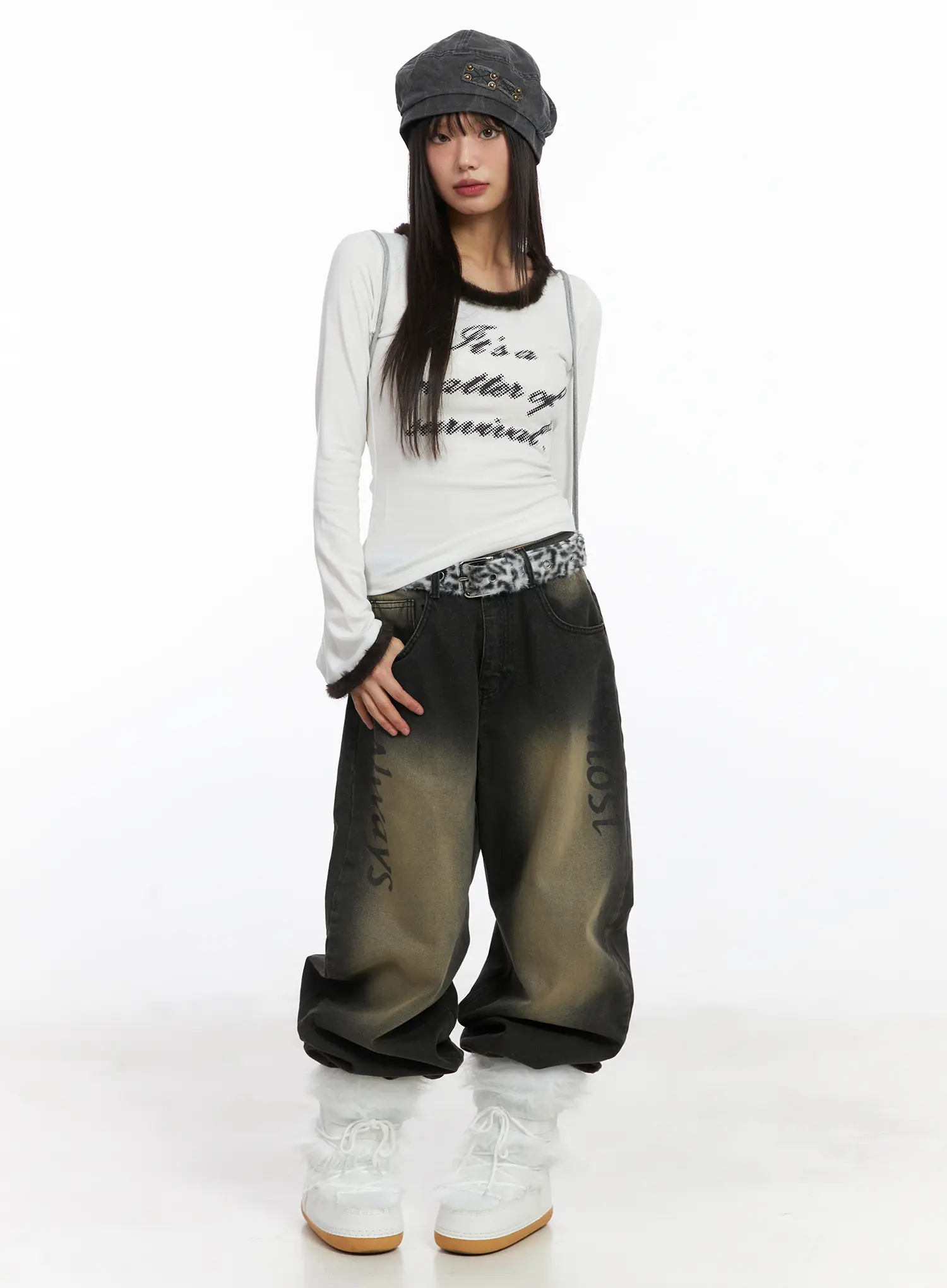 Chic Fauc Fur Belt CJ513 - Image 4