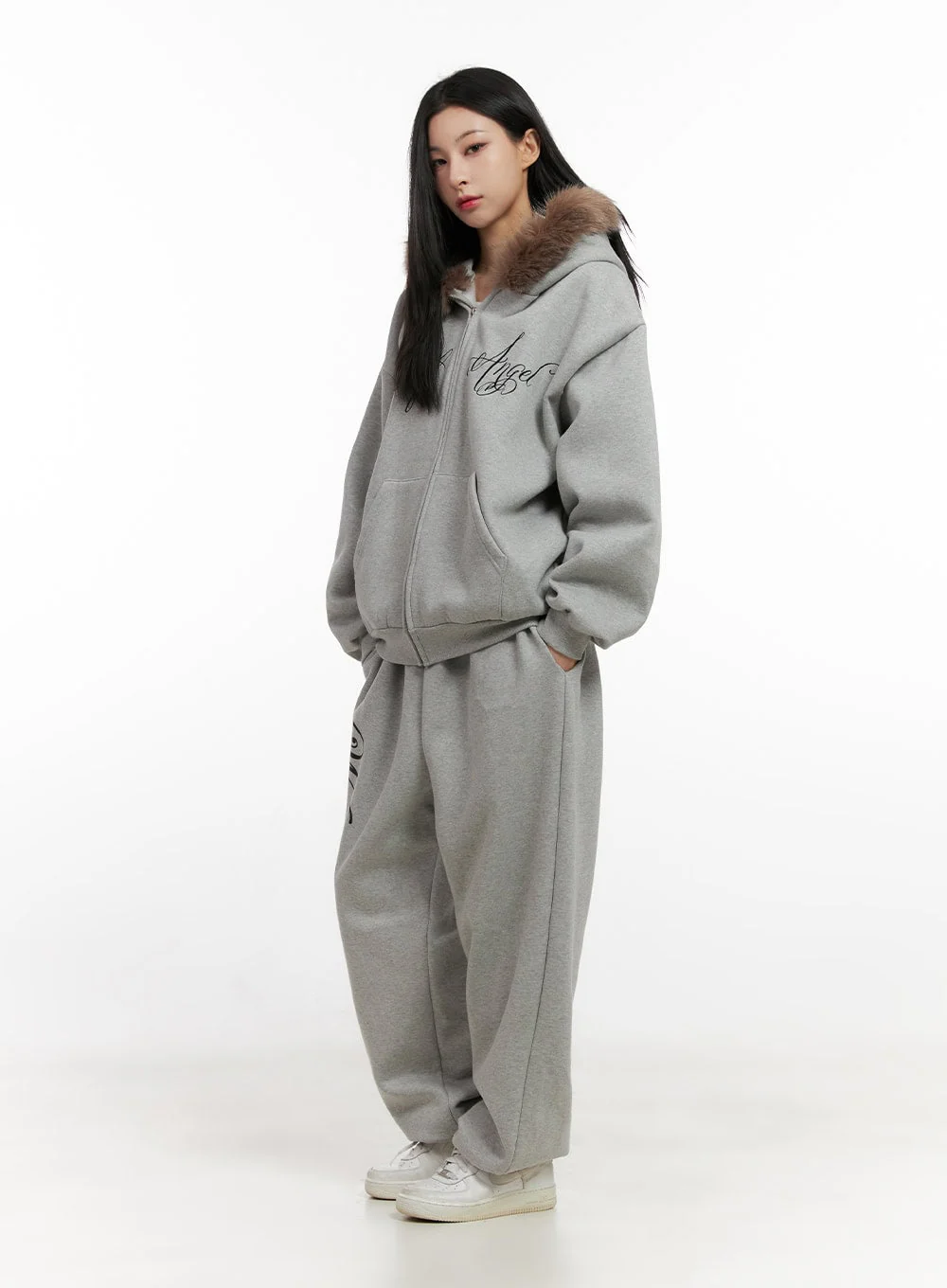 Chic Fur Zip-Up Hoodie CN416 - Image 5