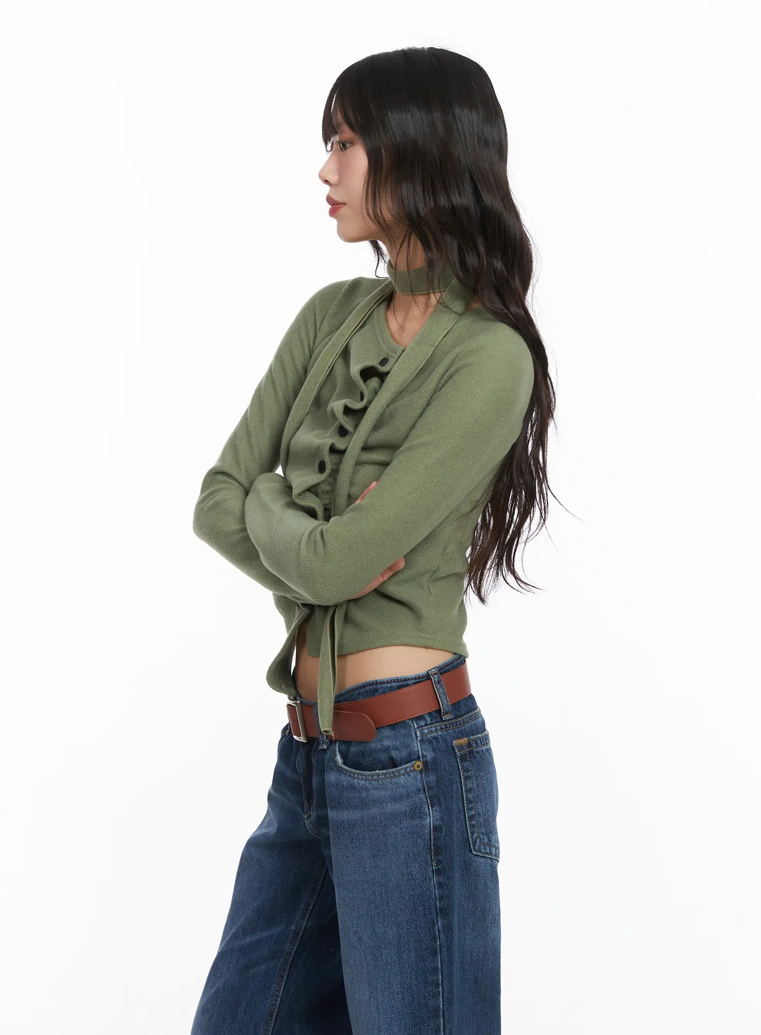 Chic Ruffle Cardigan CD531 - Image 5