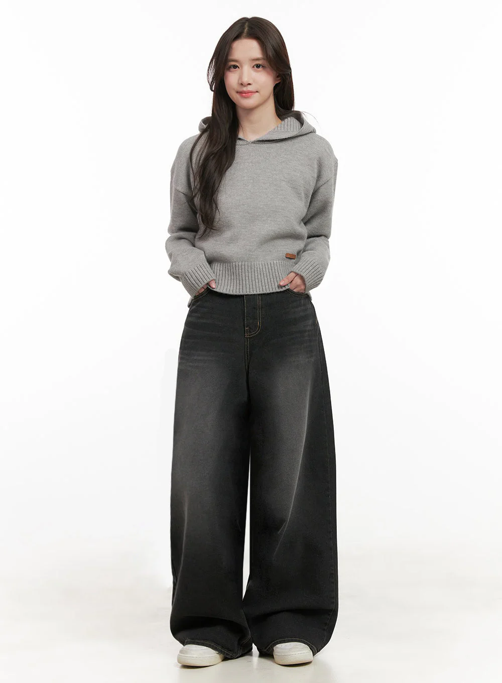 Christina Washed Baggy Jeans IJ510 - Image 4
