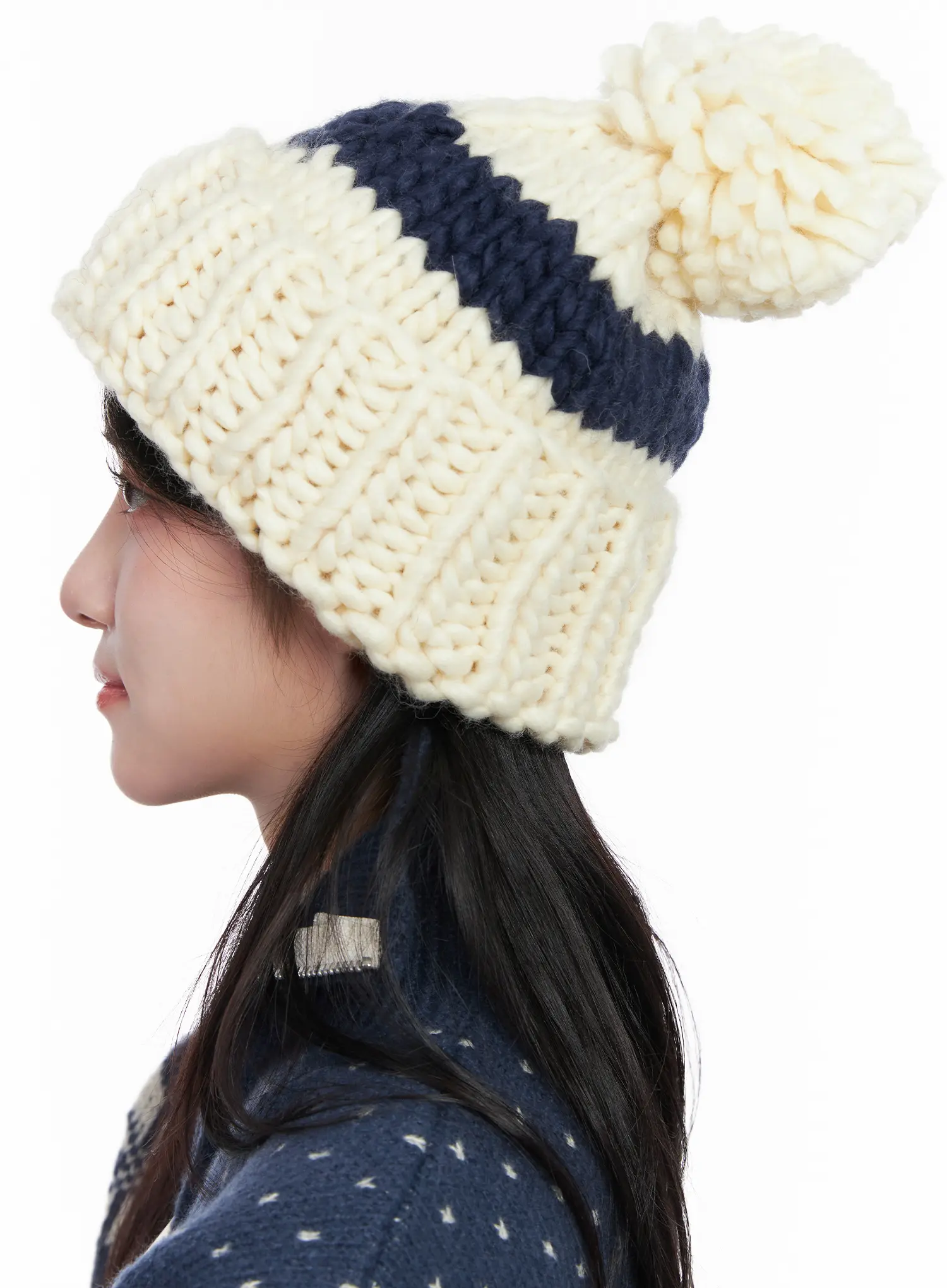 Chunky Knit Beanie CO524 - Image 5