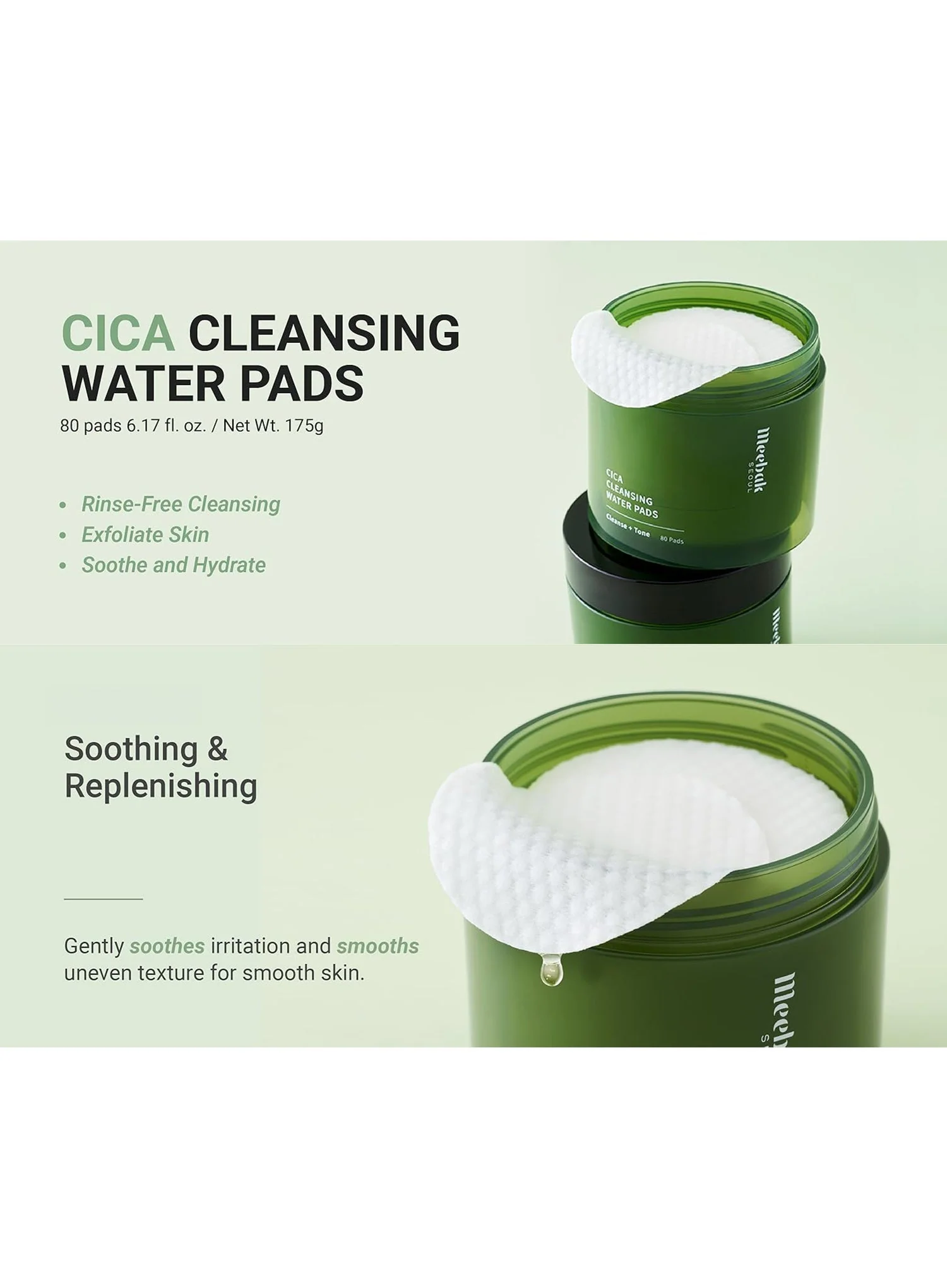 Cica Cleansing Water Pads (80ea) - Image 3