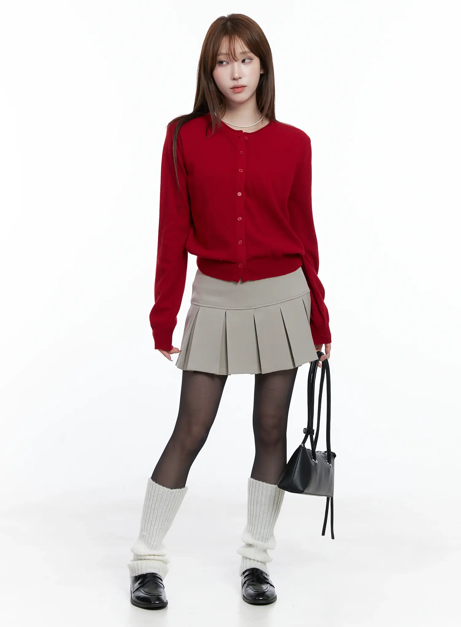 Classic A-Line Pleated Skirt CS501 - Image 2