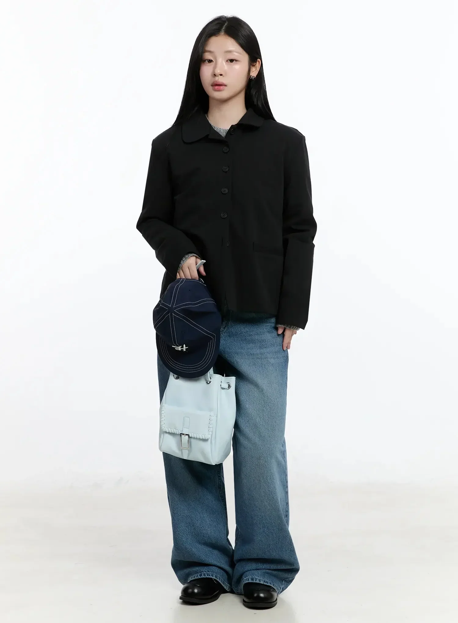 Classic Button-Up Blazer IM519 - Image 12