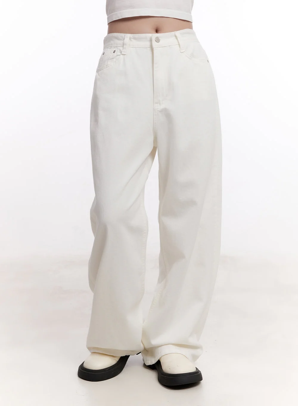 Classic Cotton Straight-Leg Pants CM527 - Image 9