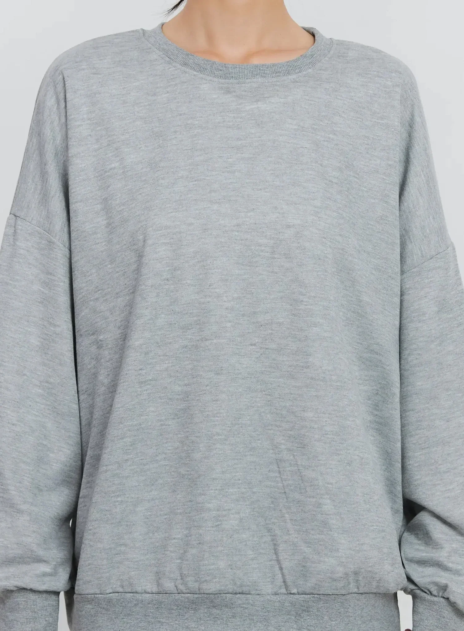 Classic Grey Crewneck Sweatshirt IS516 - Image 3
