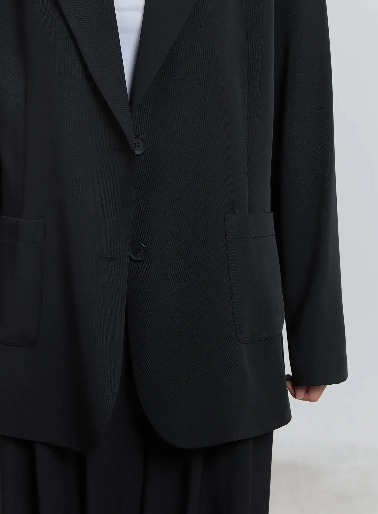 Classic Oversized Blazer (Black) IU512 - Image 10