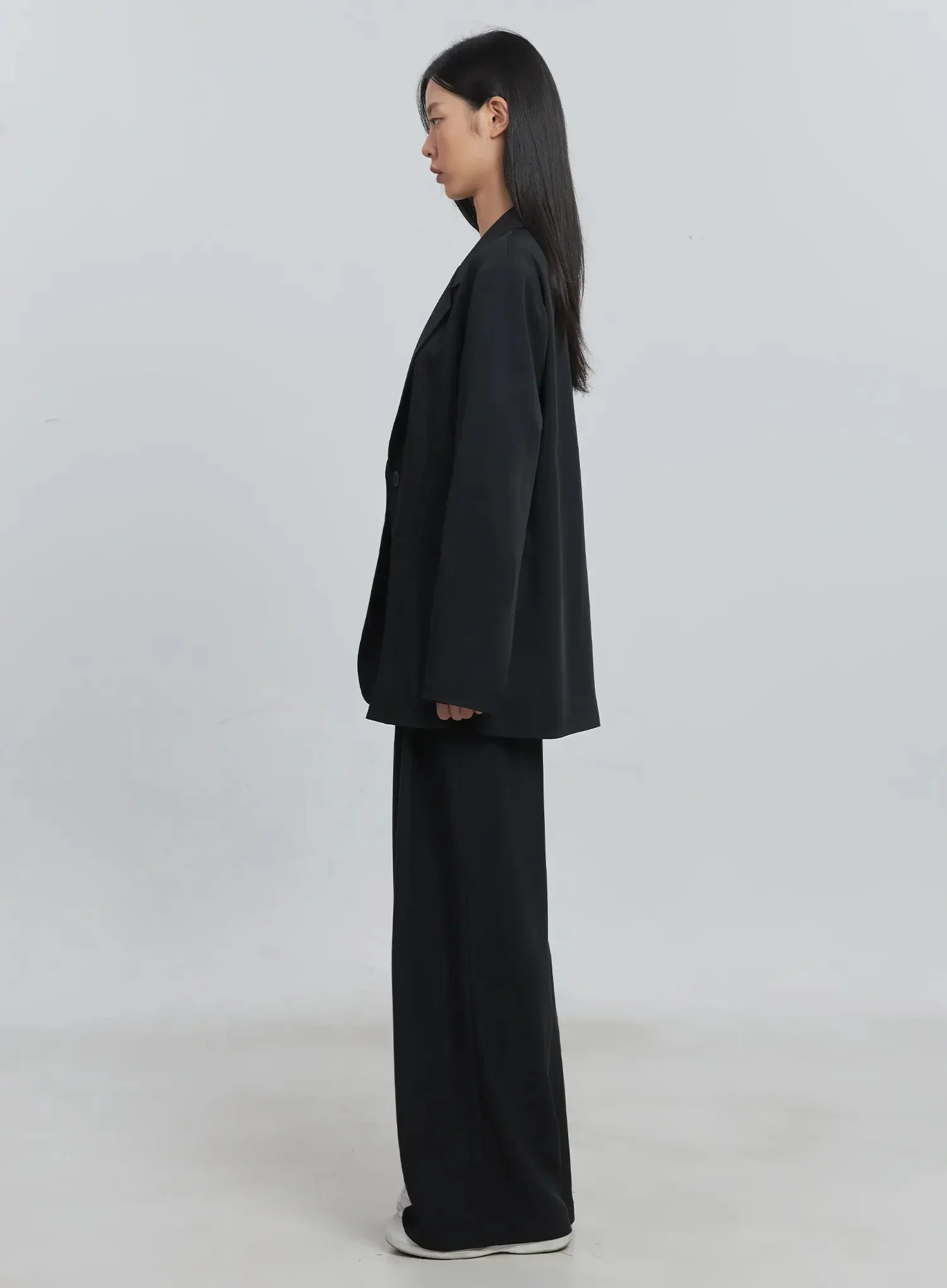 Classic Oversized Blazer (Black) IU512 - Image 13