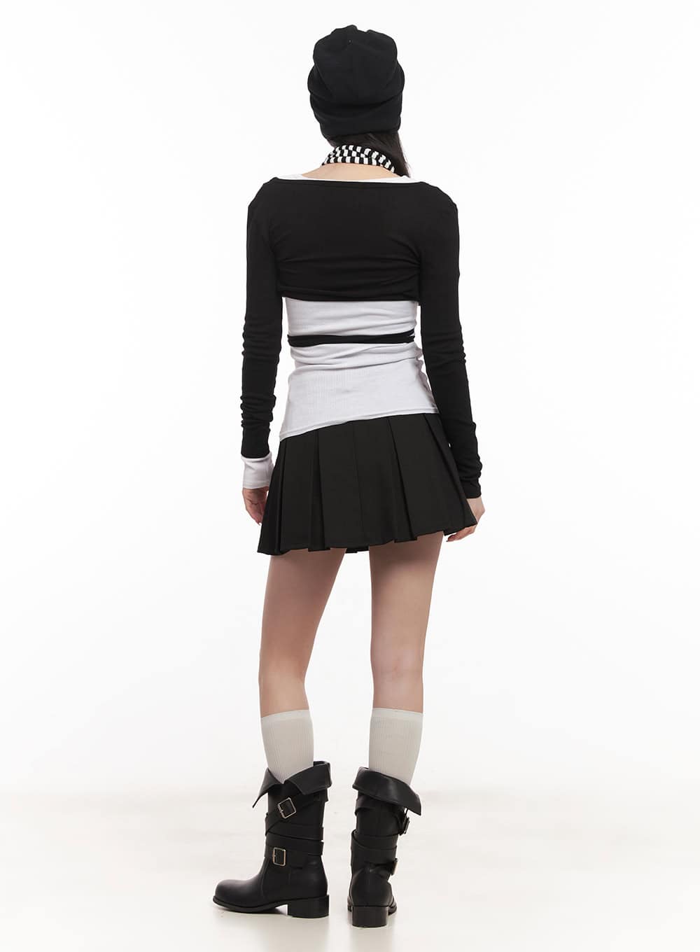 Classic Pleated Mini Skirt CM518 - Image 7