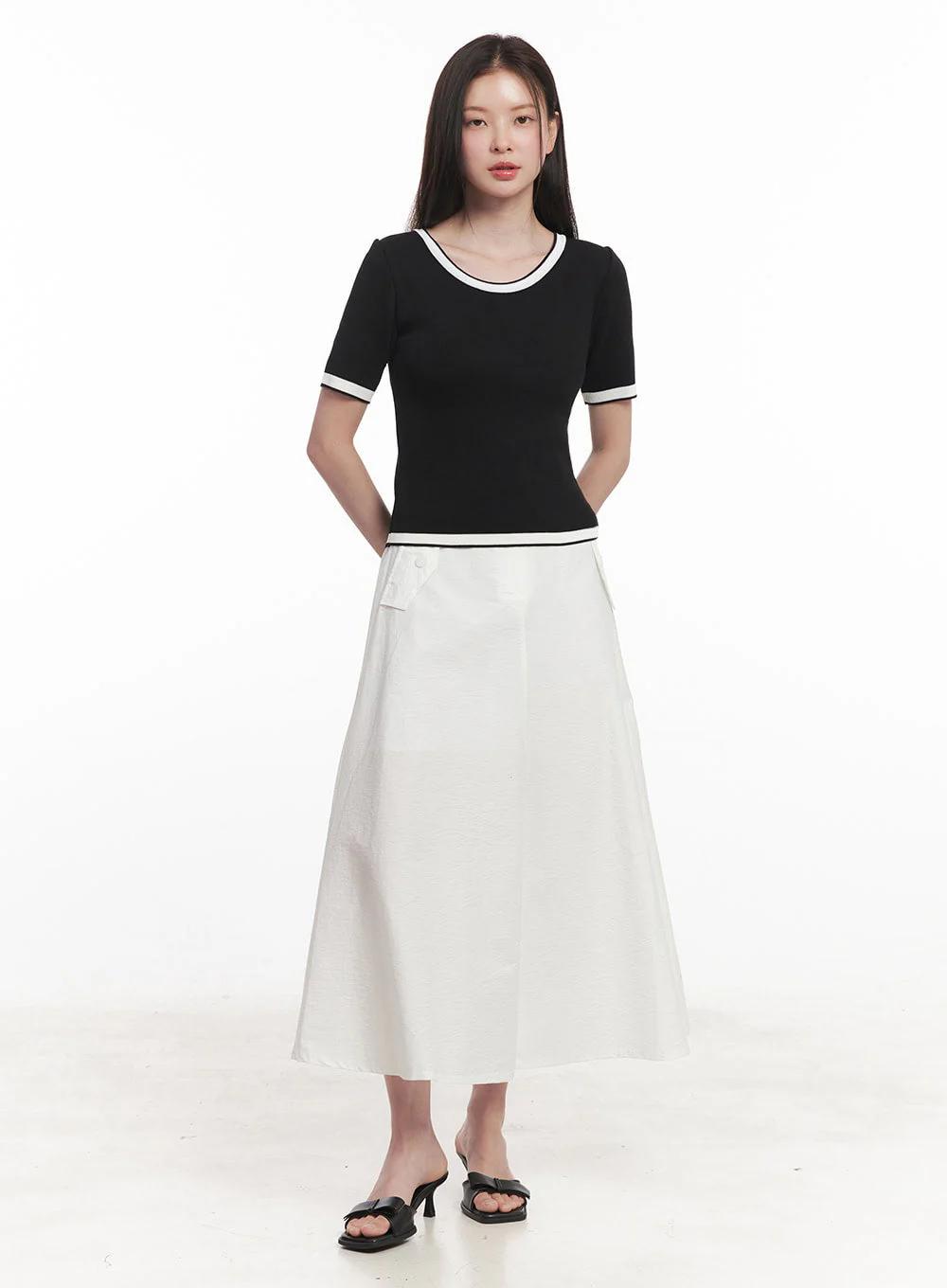 Classy Contrast Top IY513 - Image 10