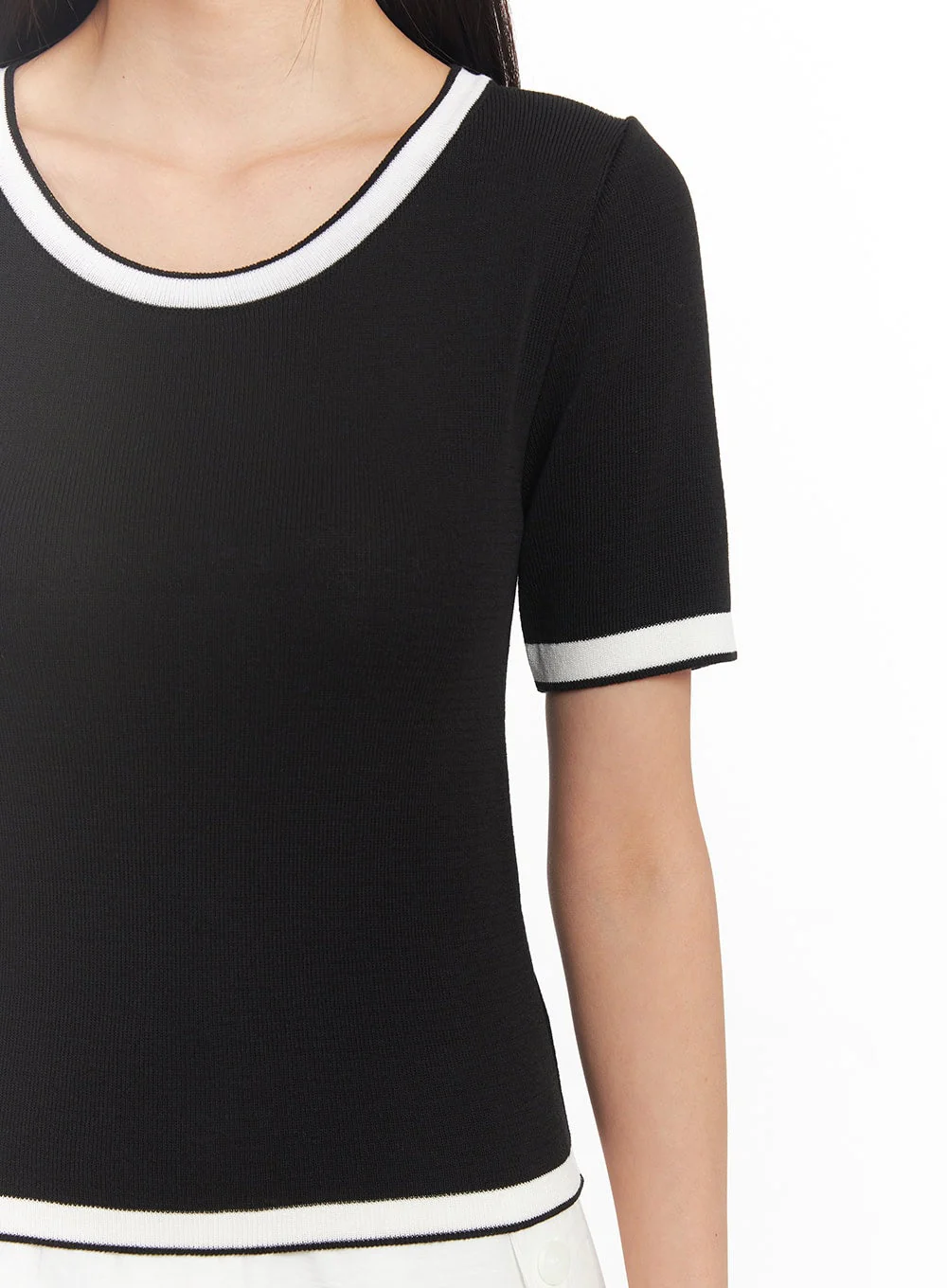 Classy Contrast Top IY513 - Image 4