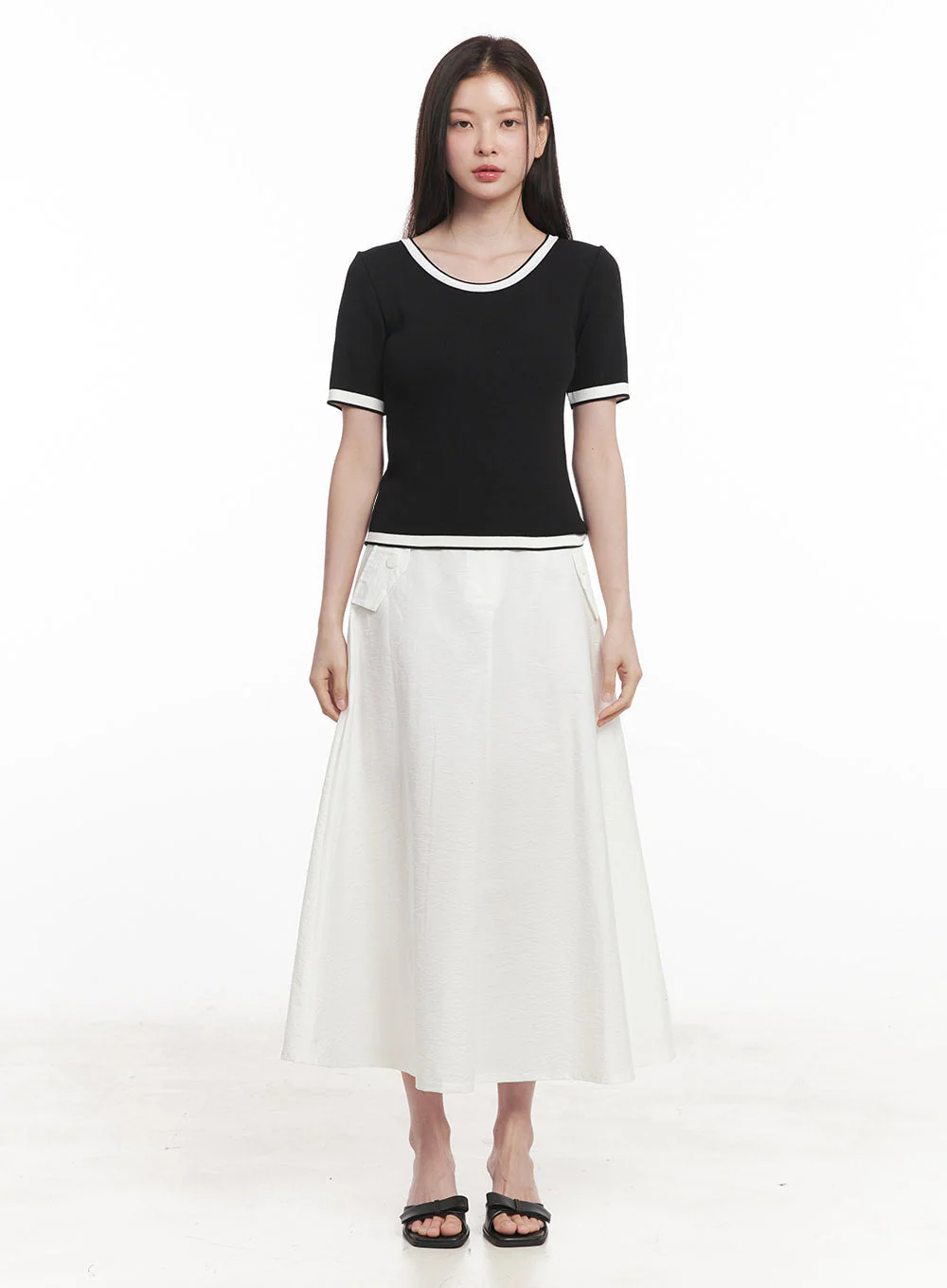Classy Contrast Top IY513 - Image 5