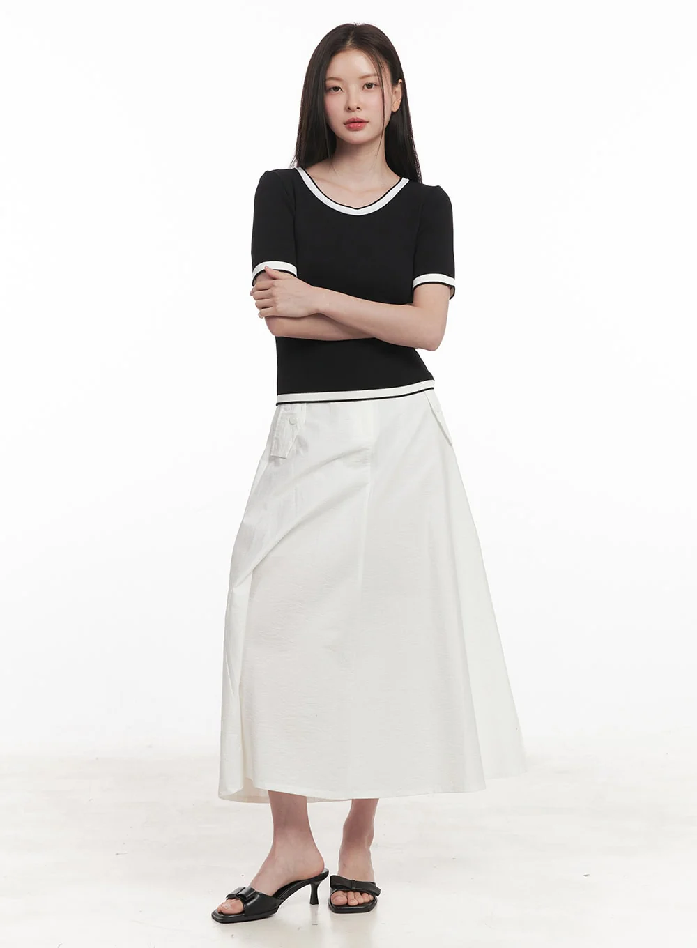 Classy Contrast Top IY513 - Image 6