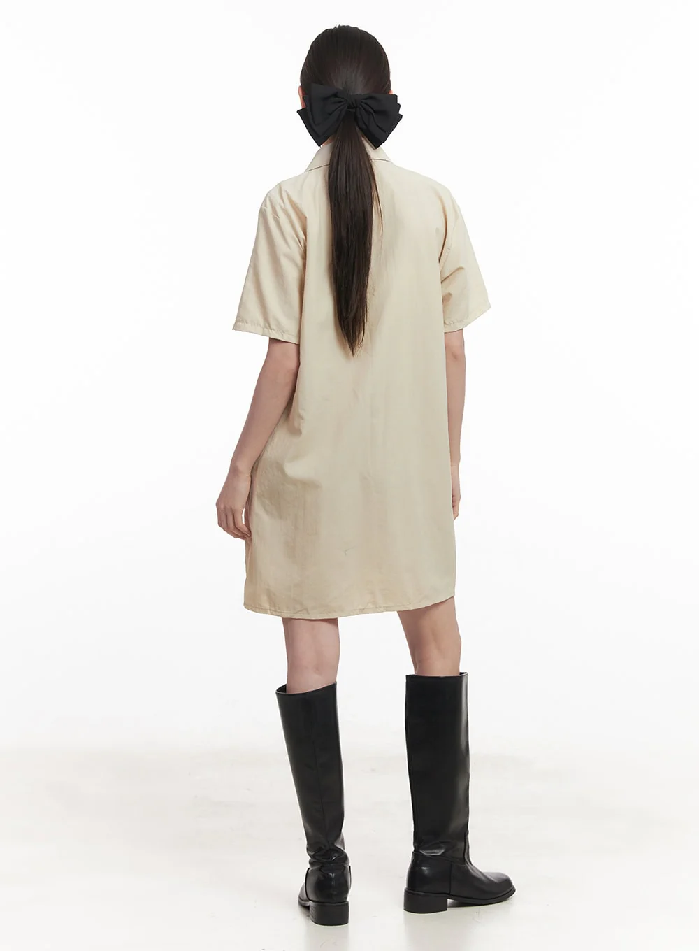 Collared Shirt Mini Dress IY508 - Image 12