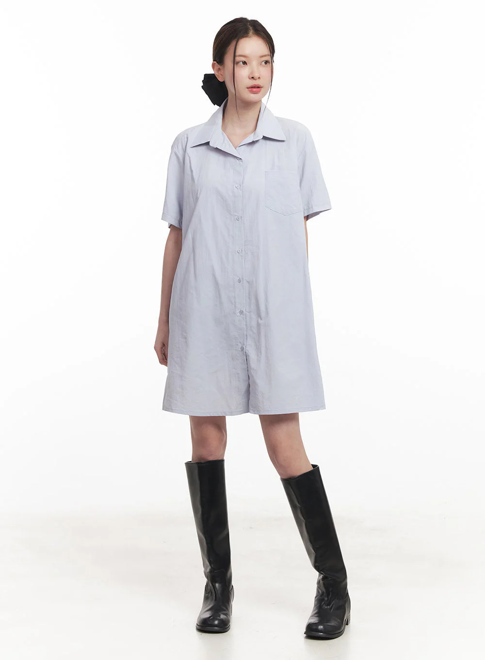 Collared Shirt Mini Dress IY508 - Image 15