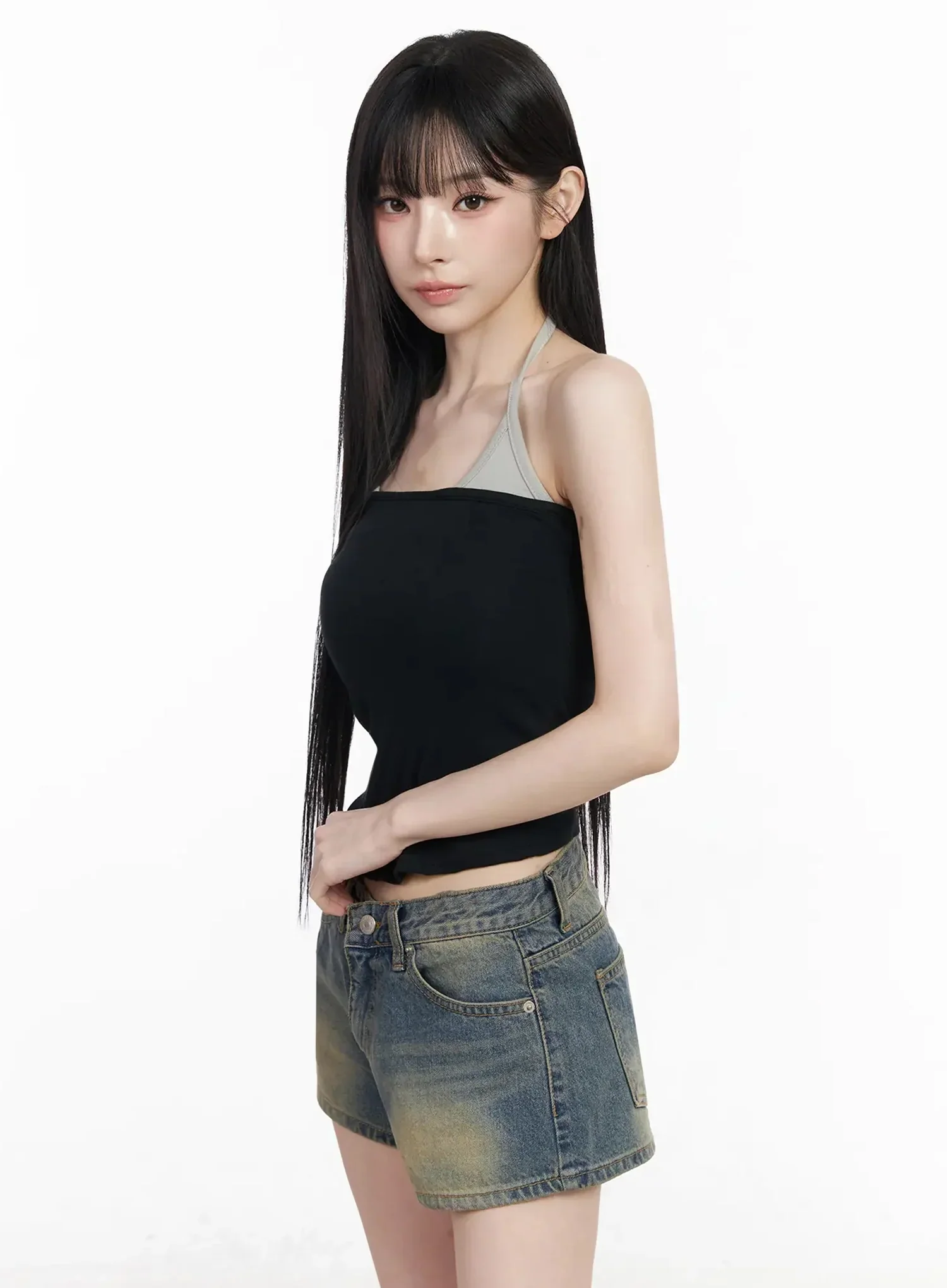 Color Block Halter Sleeveless Top IY511 - Image 16