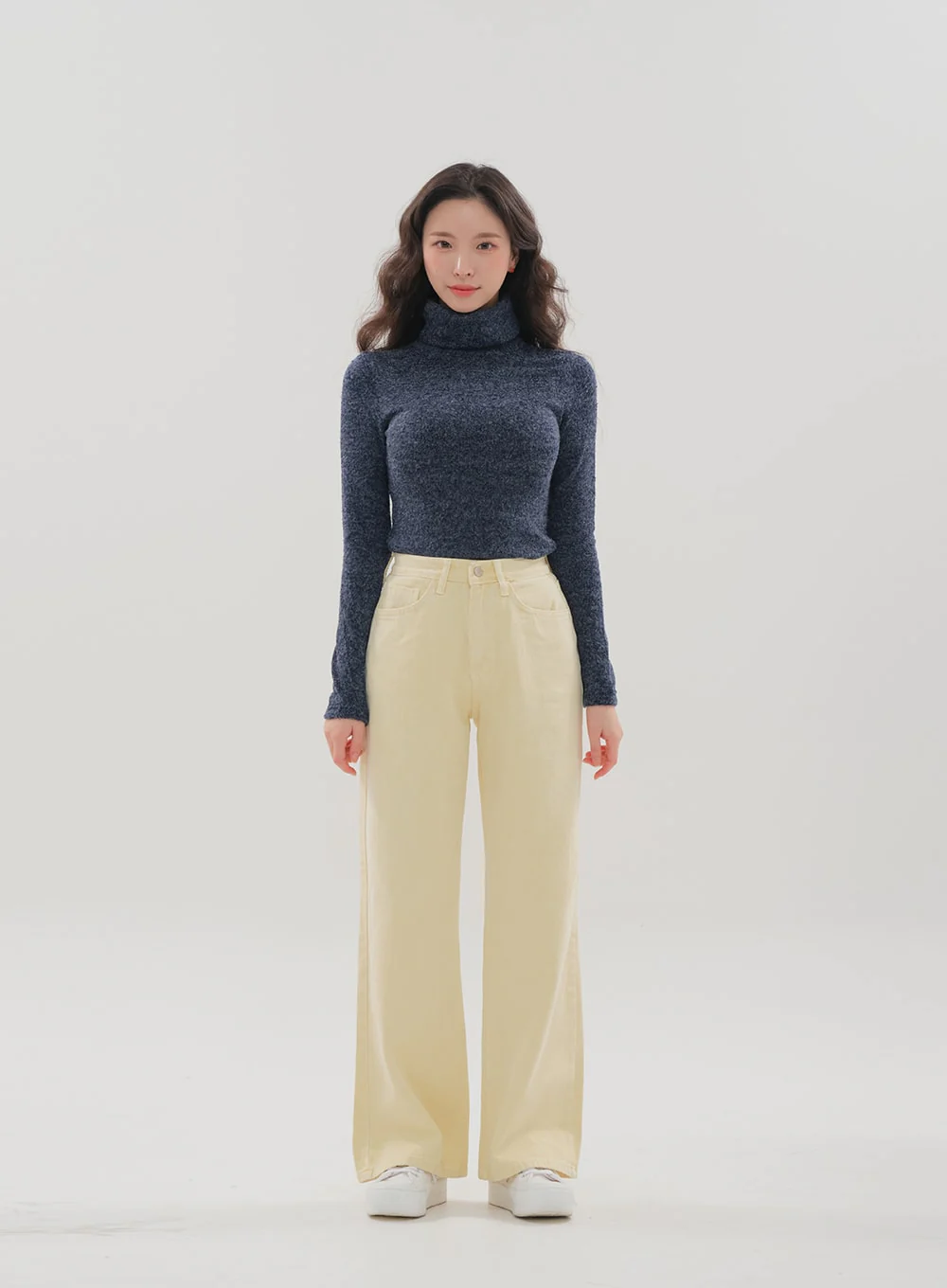 Color Wide Leg Pants B1801 - Image 11