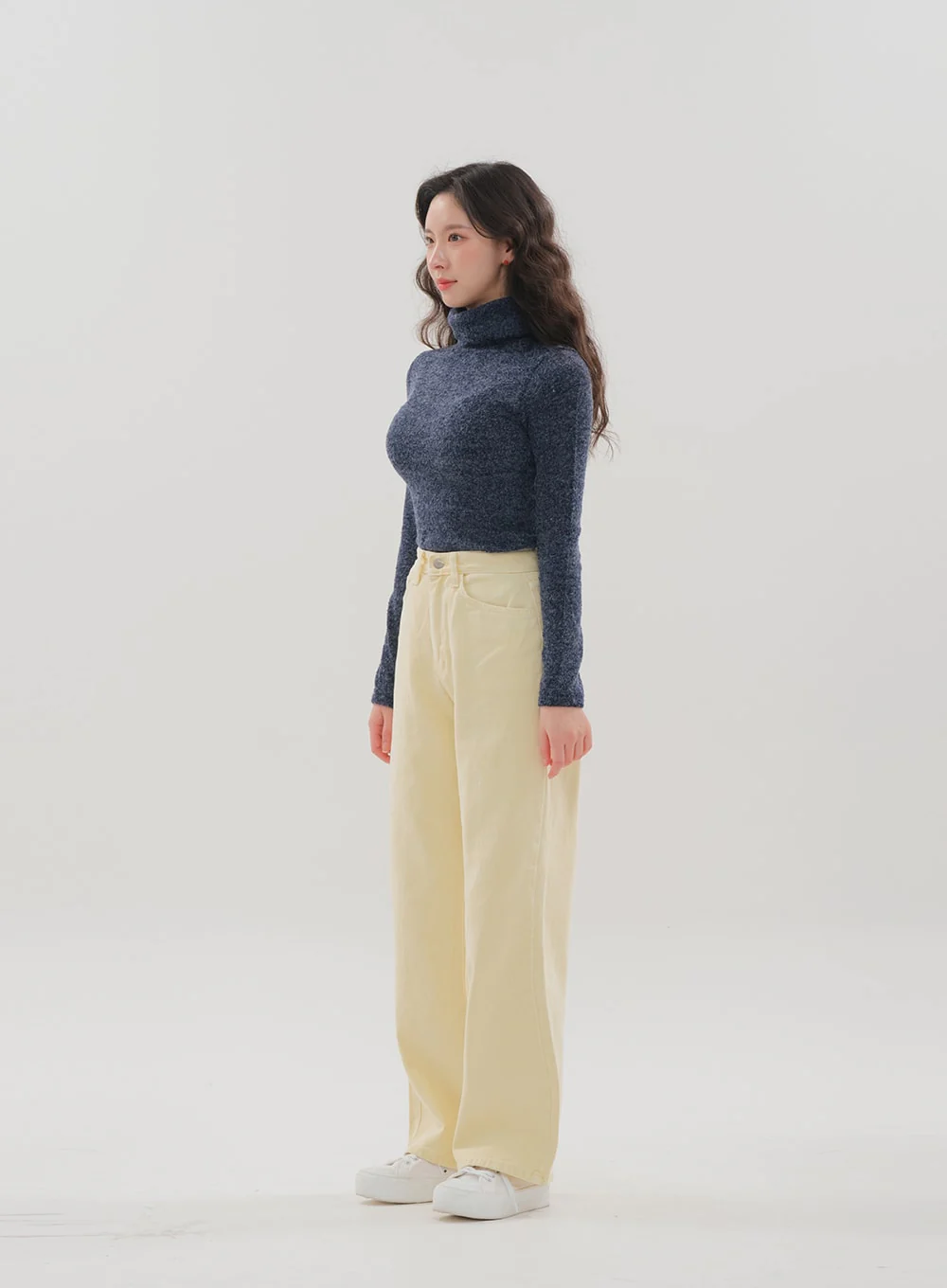 Color Wide Leg Pants B1801 - Image 12