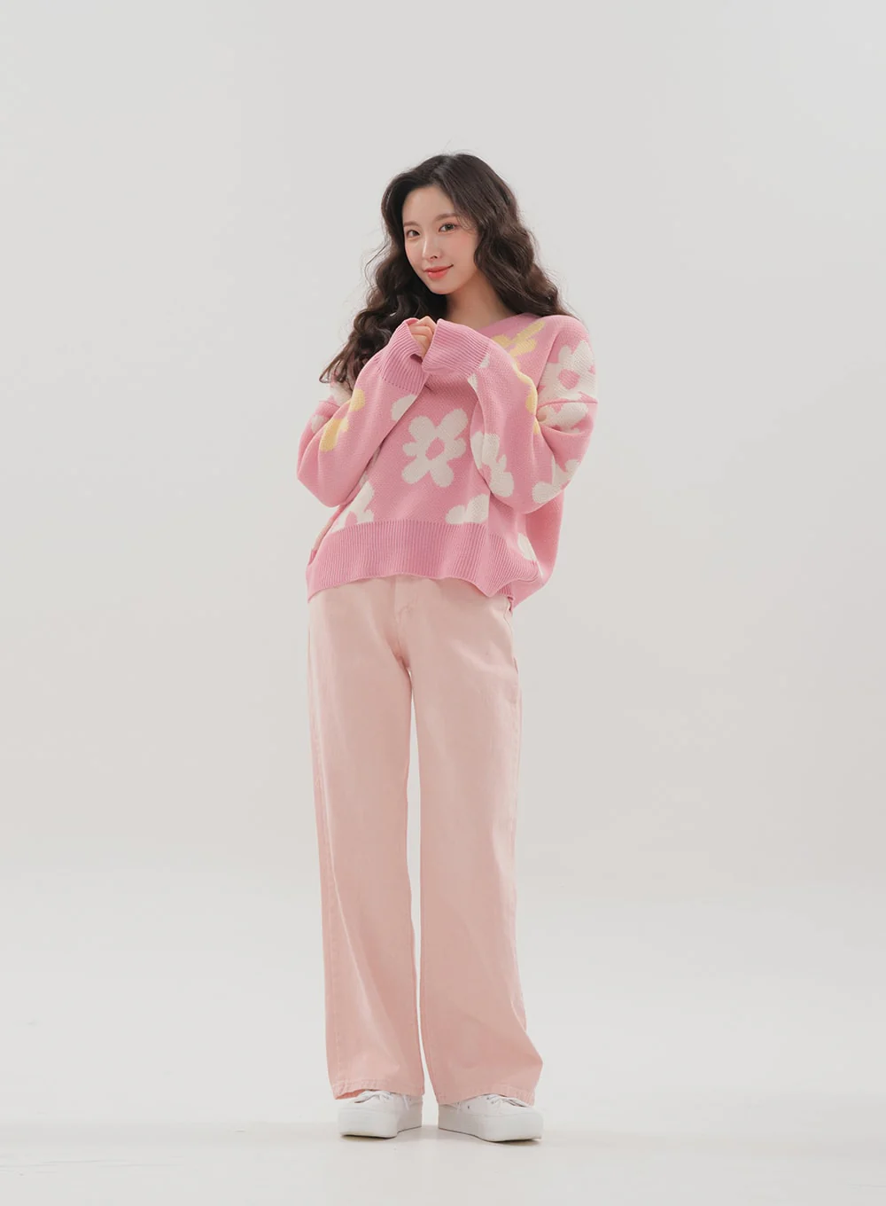Color Wide Leg Pants B1801 - Image 14
