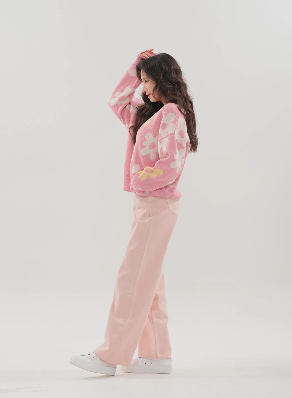 Color Wide Leg Pants B1801 - Image 16