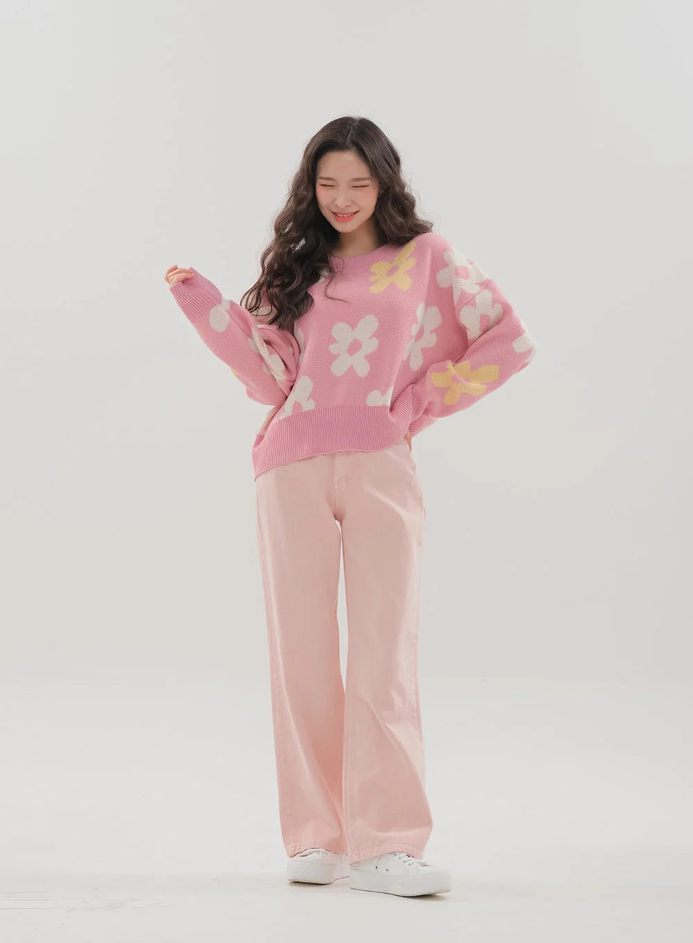 Color Wide Leg Pants B1801 - Image 23