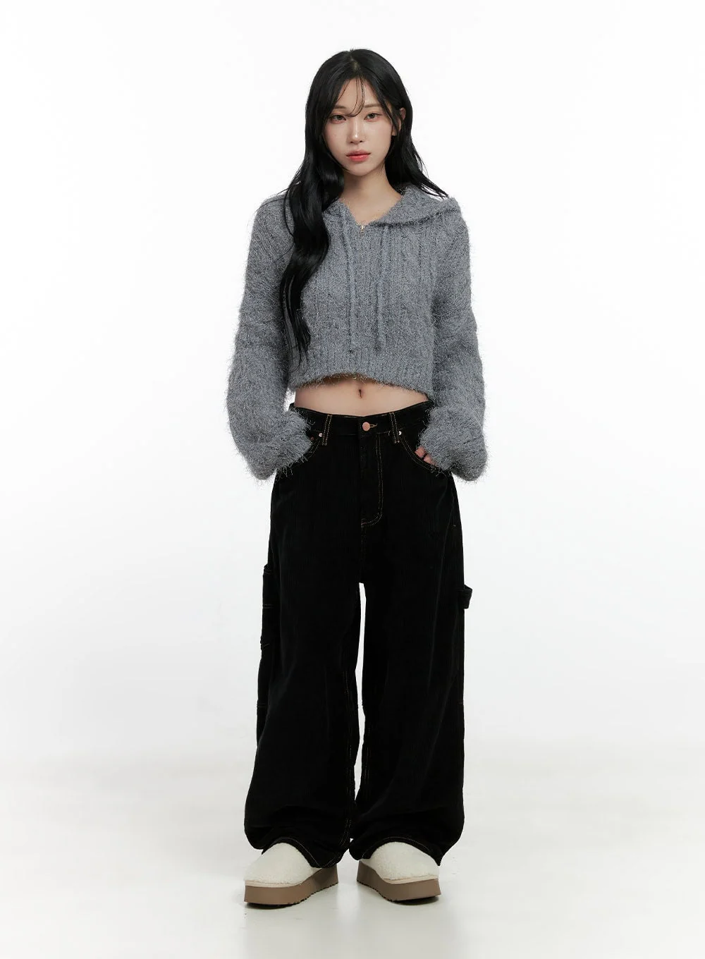 Comfy Wide-Leg Carpenter Pants CN407 - Image 2