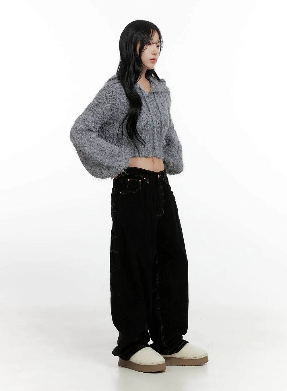 Comfy Wide-Leg Carpenter Pants CN407 - Image 4