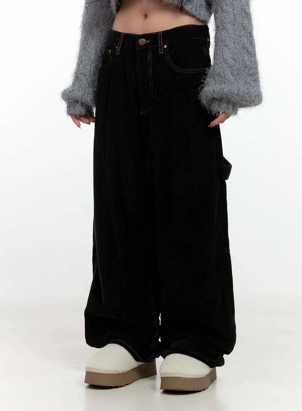 Comfy Wide-Leg Carpenter Pants CN407 - Image 7