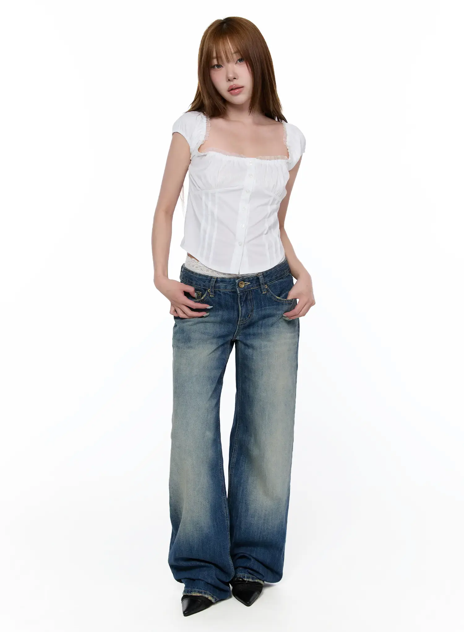 Connie Low-Rise Baggy Jeans CA520 - Image 5
