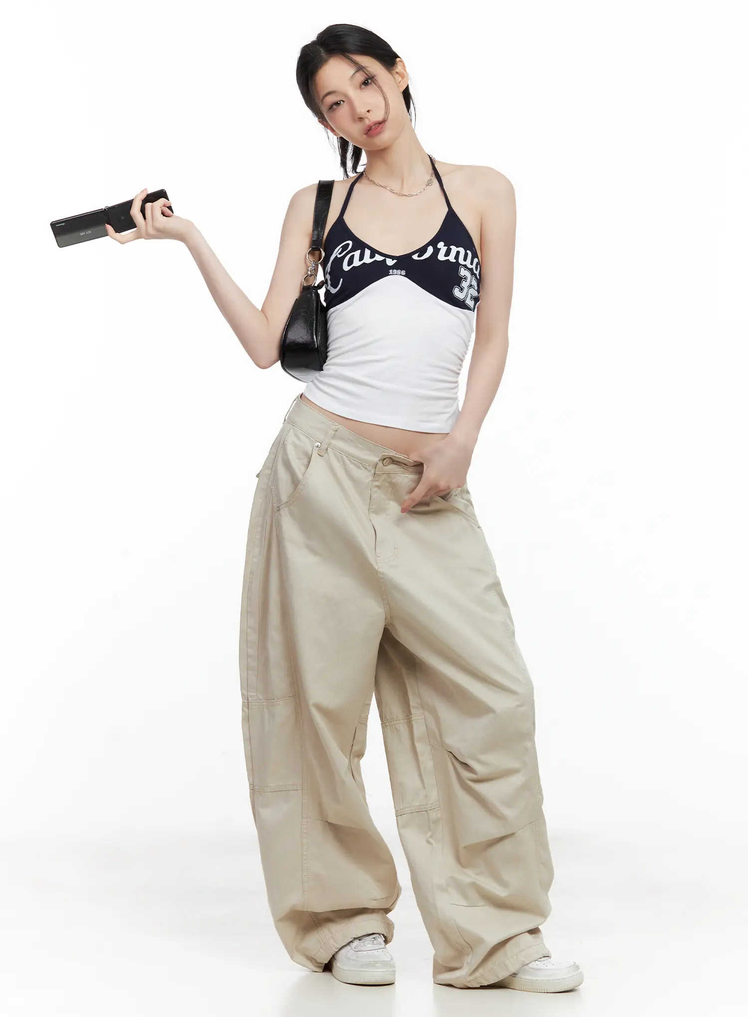 Contrast Graphic Halter Top CU530 - Image 10