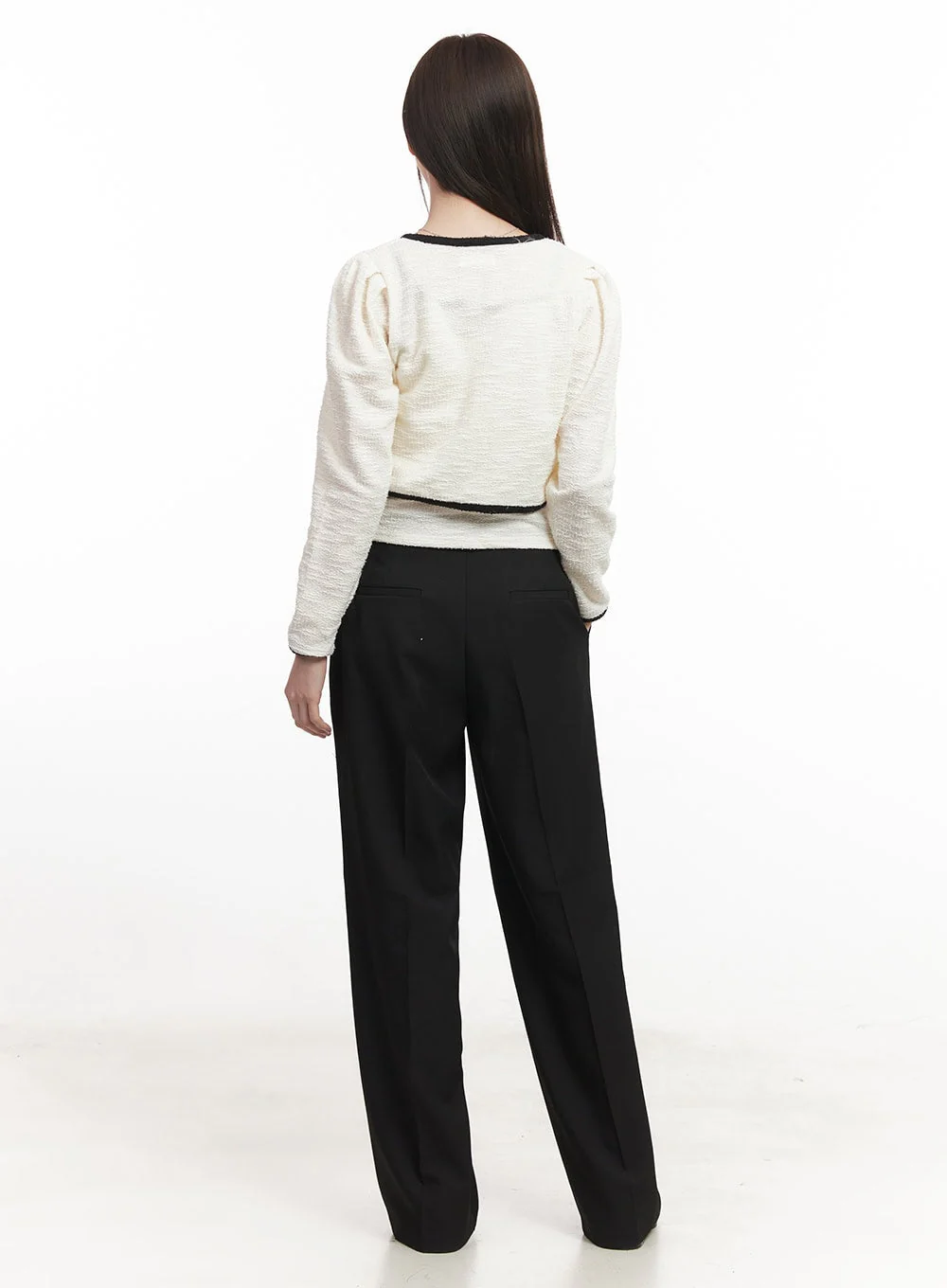 Contrast Tank Top Cardigan Set CA501 - Image 8