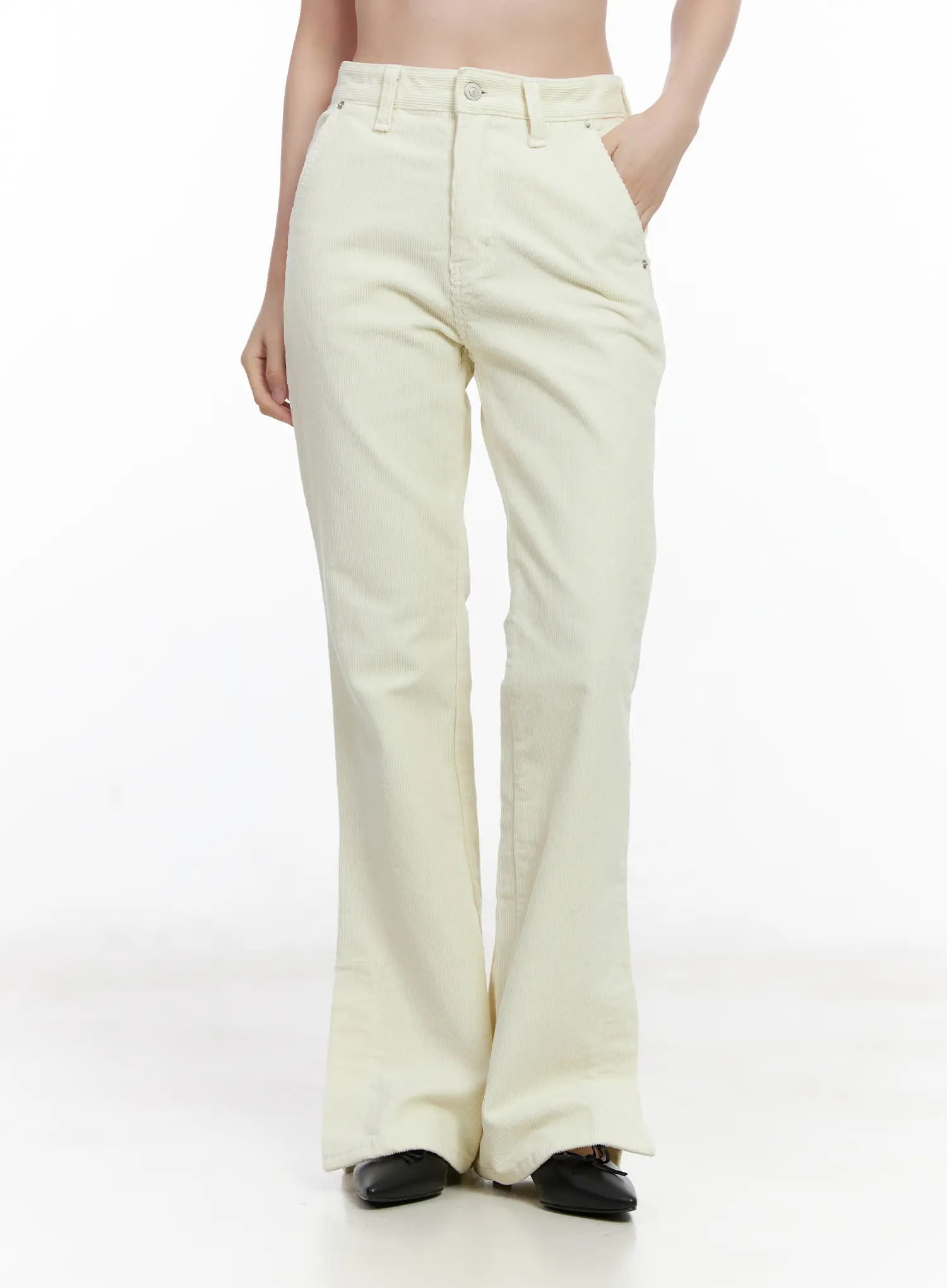 Corduroy Bootcut Pants CJ520 - Image 2