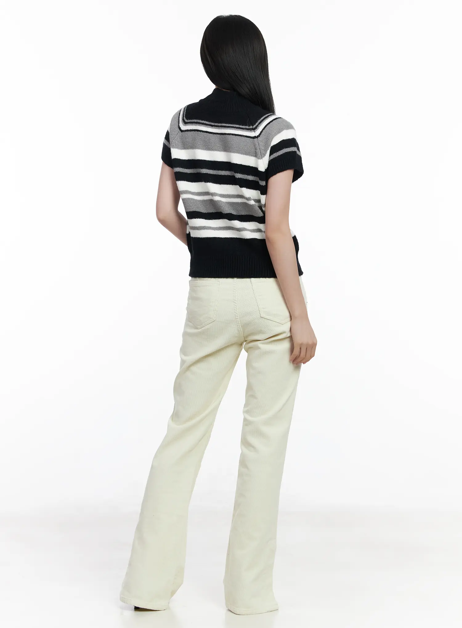 Corduroy Bootcut Pants CJ520 - Image 7
