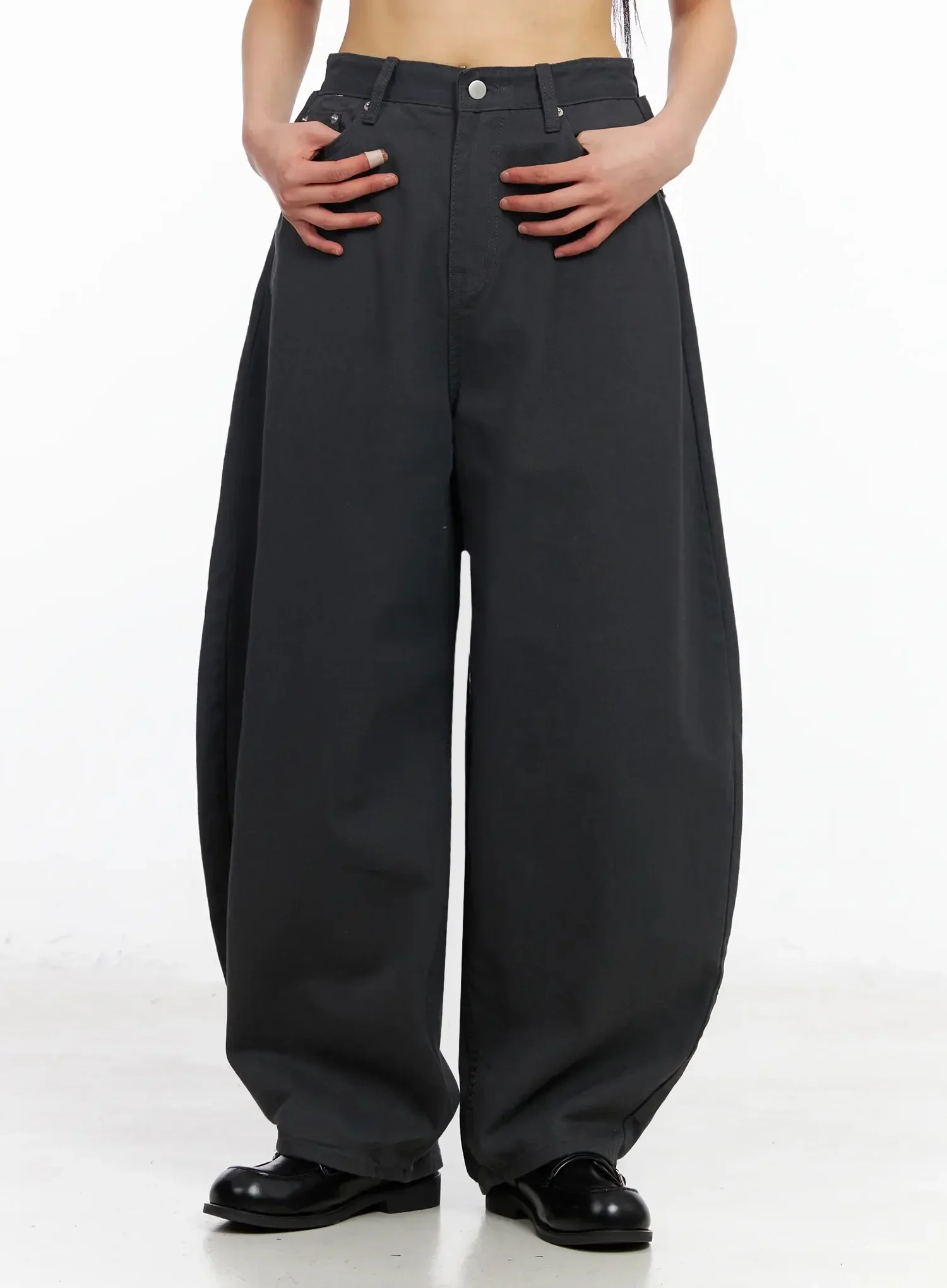 Corset Lace-Up Detail Pants IA523 - Image 12